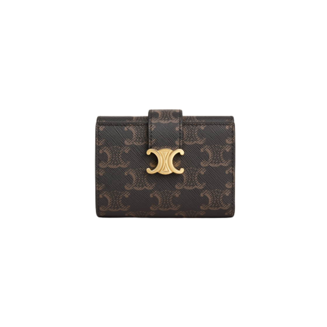 10M962CQH-04LU Celine Fine Wallet Celine Victoire in Triomphe Canvas Tan - 대표 이미지 #1