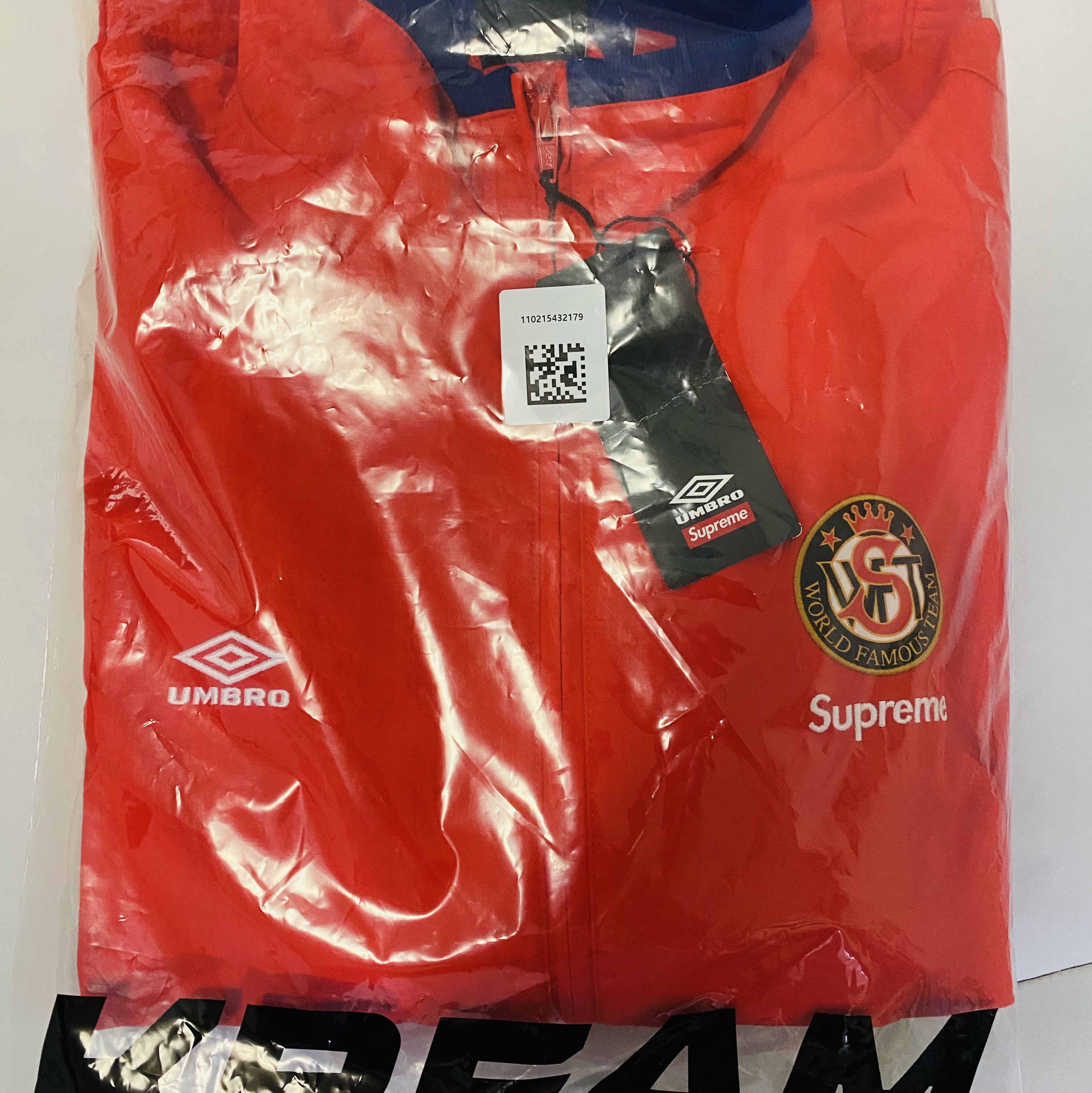 Supreme x Umbro Cotton Ripstop Track Jacket Red - 23FW 착용 스타일