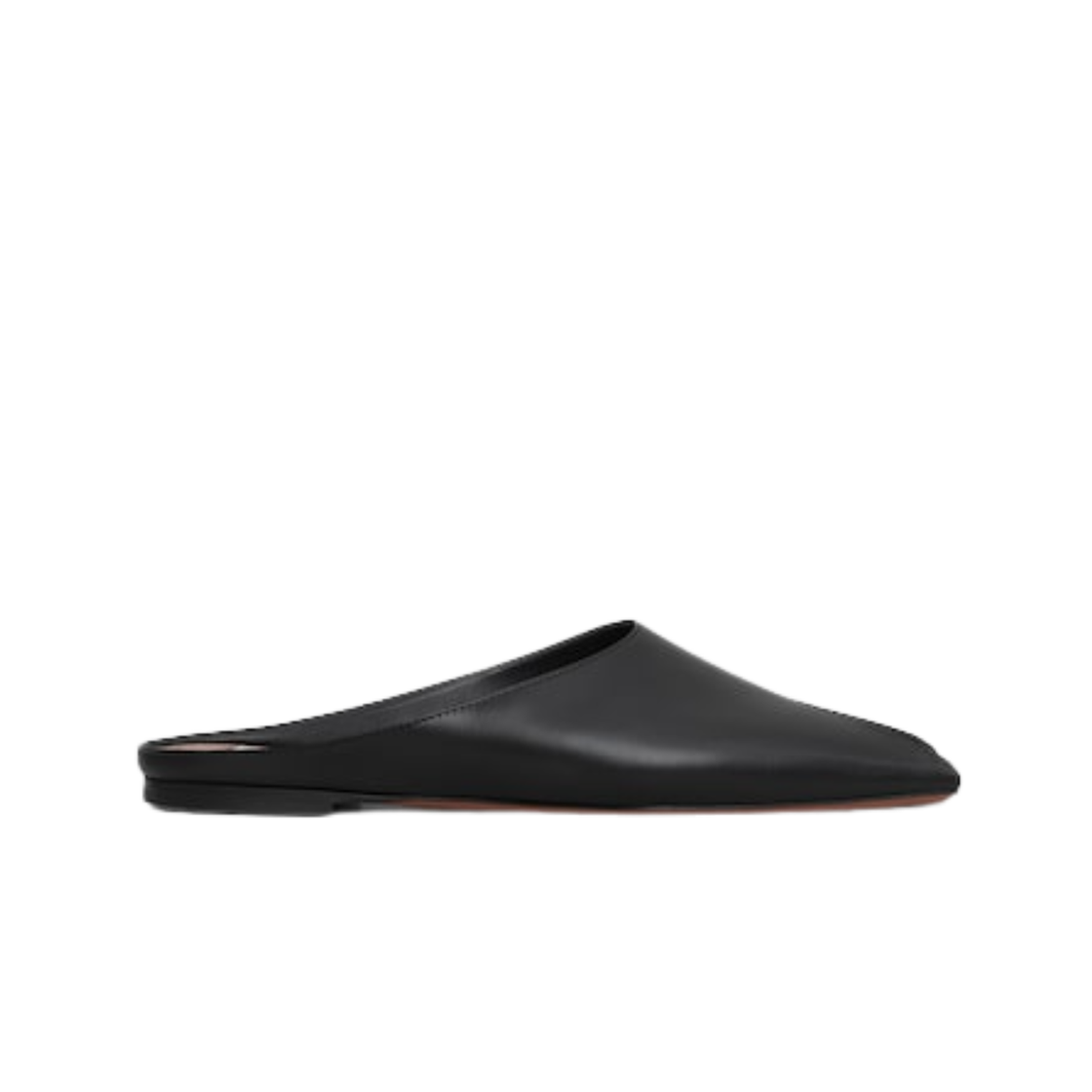 AA3M088CK122-999 (W) Alaia Spike Flat Mule Black