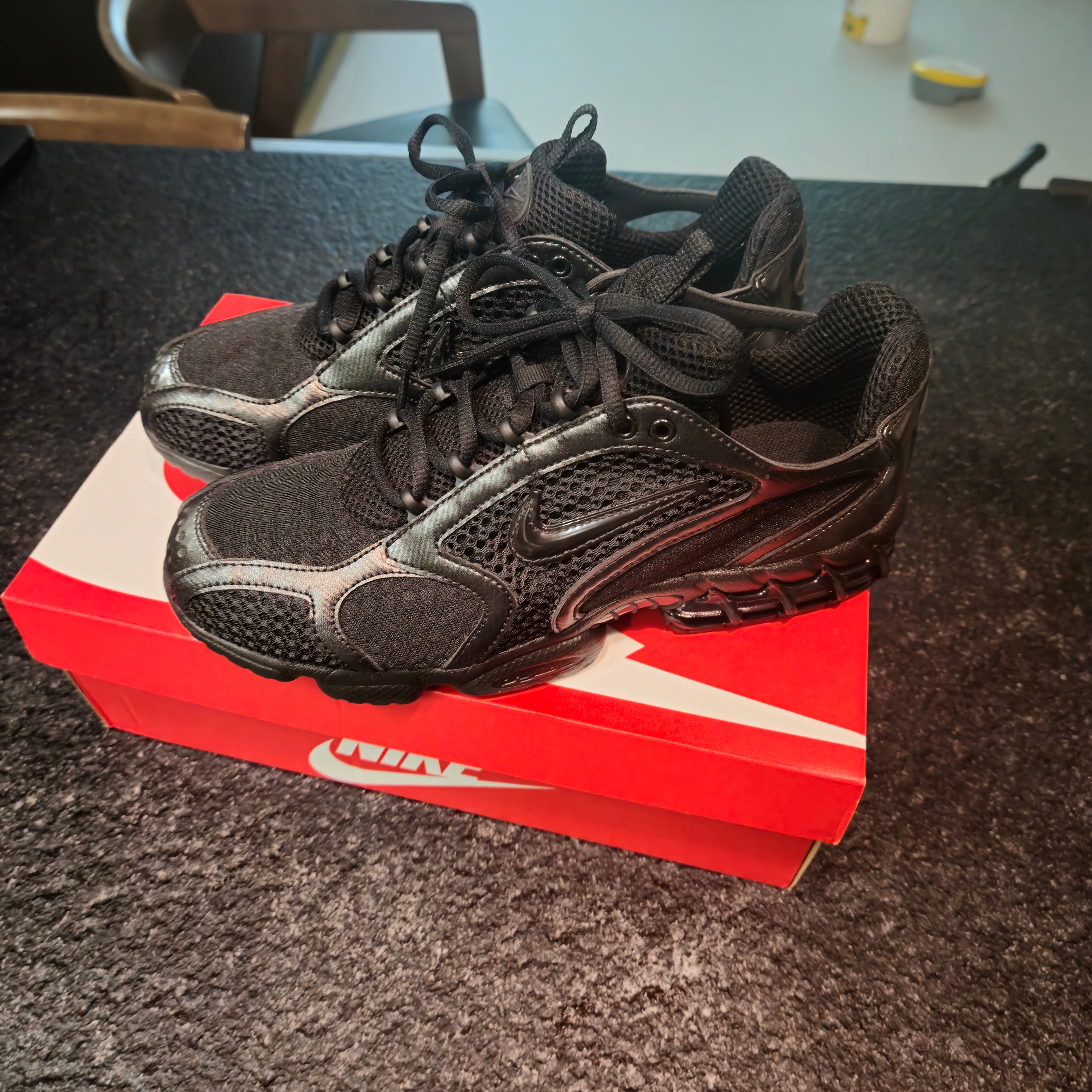 Nike Air Zoom Spiridon Cage 2 Black Anthracite 착용 스타일