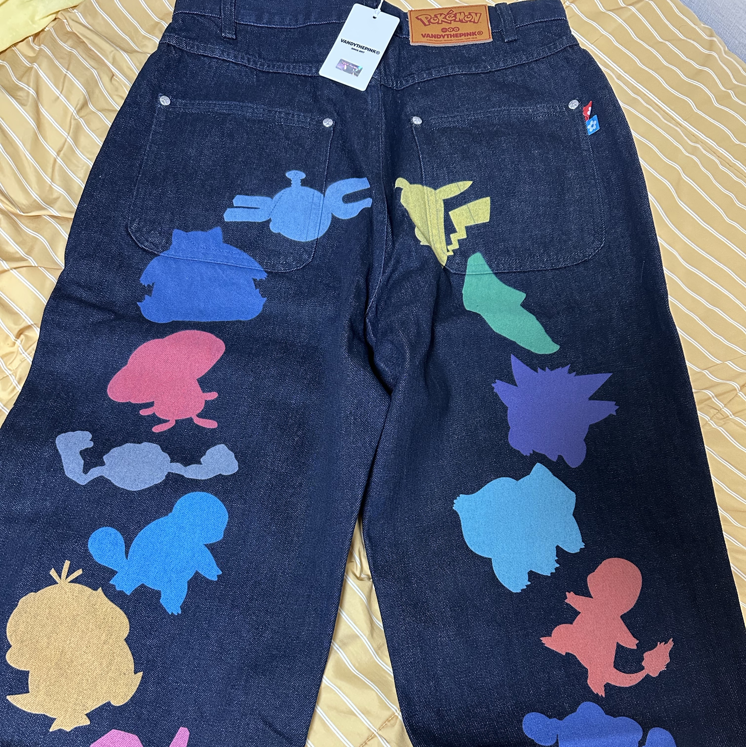 Vandy The Pink x Pokemon Multi-Color Silhouettes Denim Indigo 착용 스타일