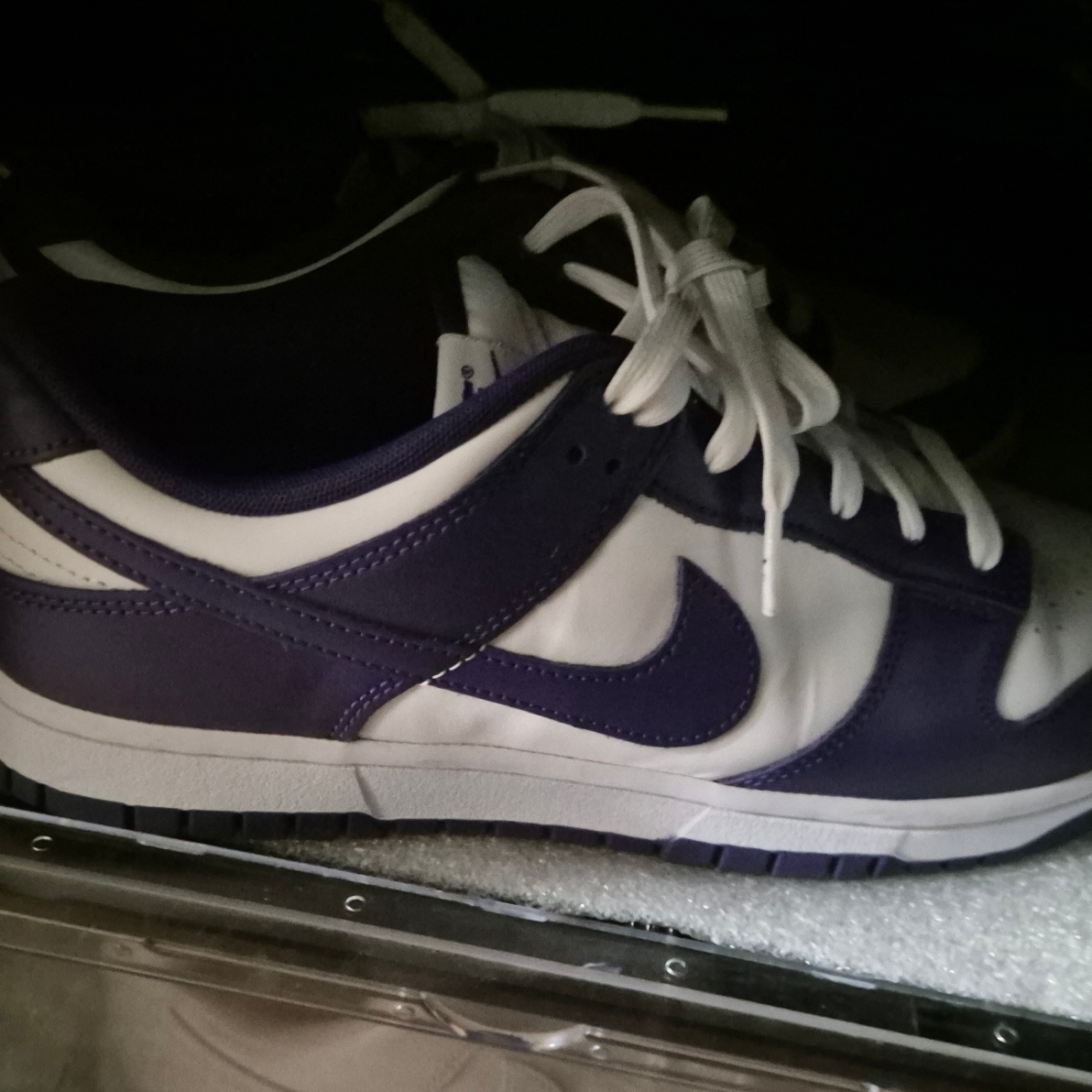 Nike Dunk Low Retro Championship Court Purple 착용 스타일