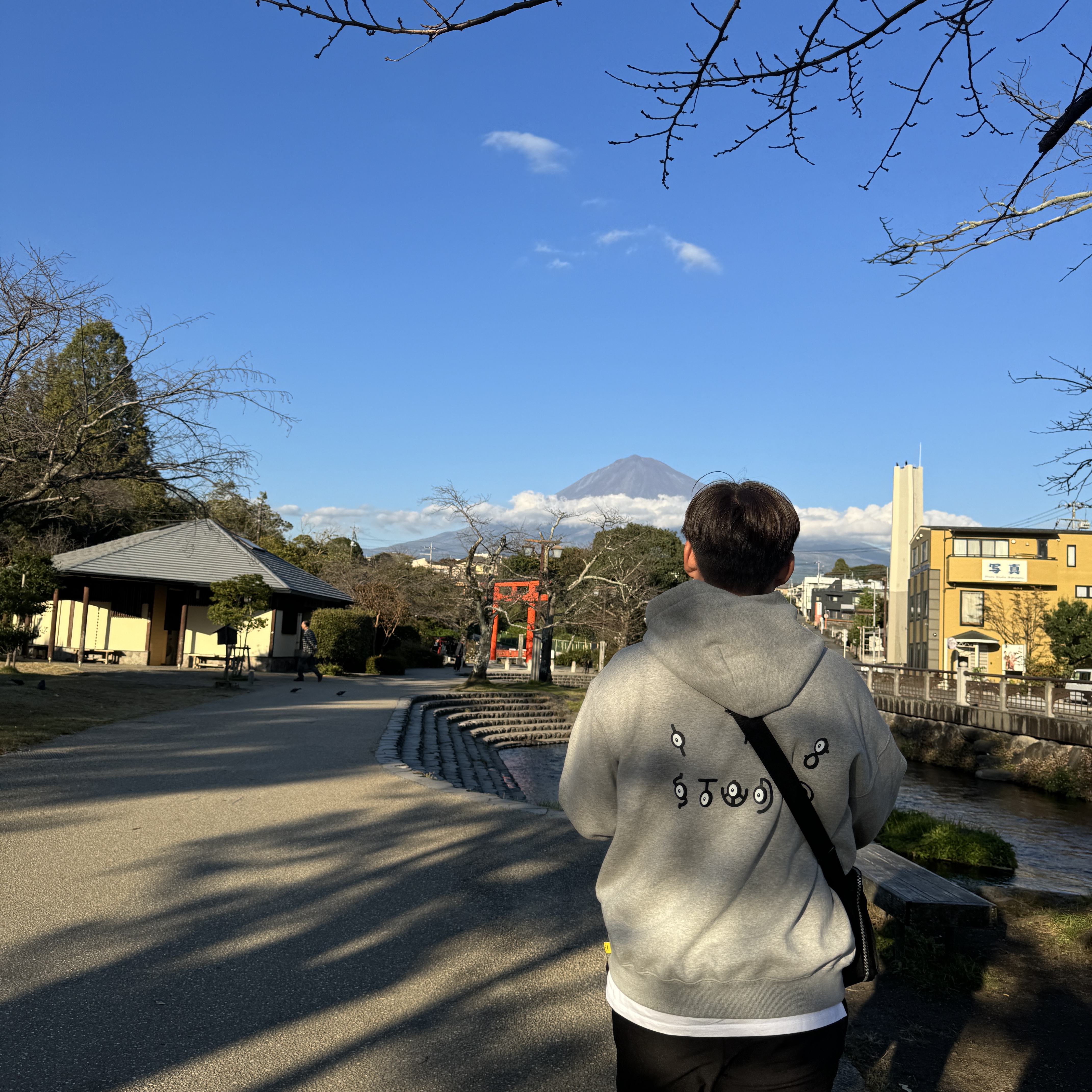 IAB Studio x Pokemon Unown Hoodie Gray 착용 스타일 - 2