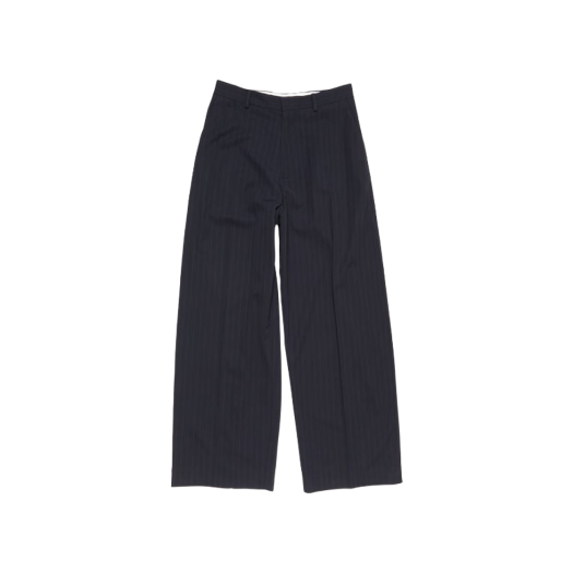 Acne Studios Pinstripe Trousers Navy