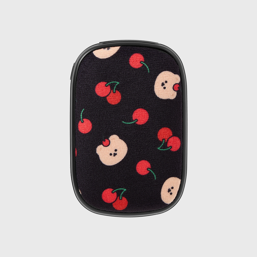 어프어프 체리 코비 블랙 손난로 보조배터리(earpearp Cherry Covy Black Hand Warmer Power Bank) - 2