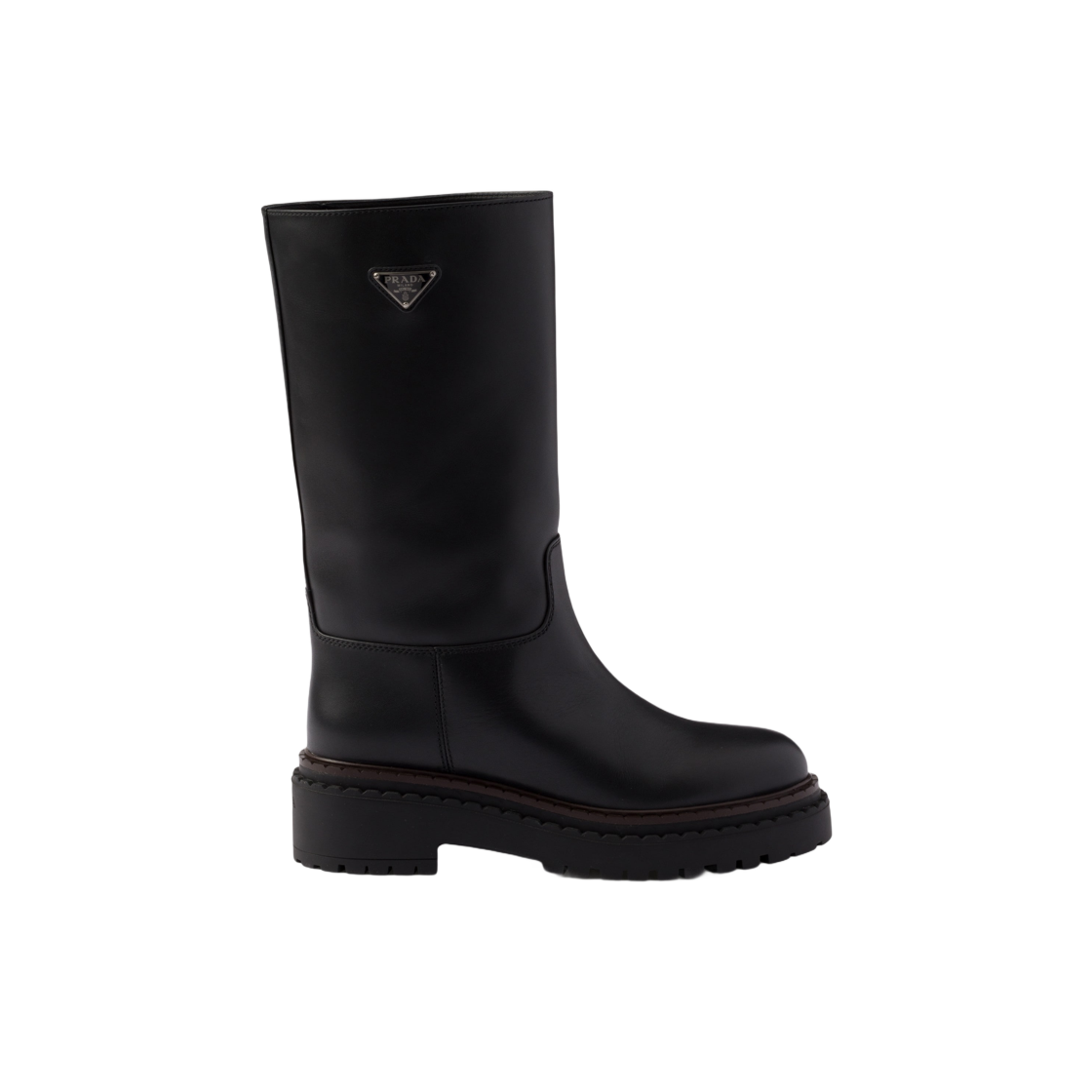 (W) 프라다 레더 부츠 블랙((W) Prada Leather Boots Black) - 1