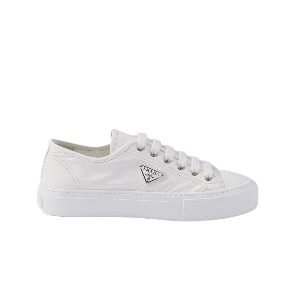 1E770N-H27-F0009 (W) Prada Naplak Sneakers White