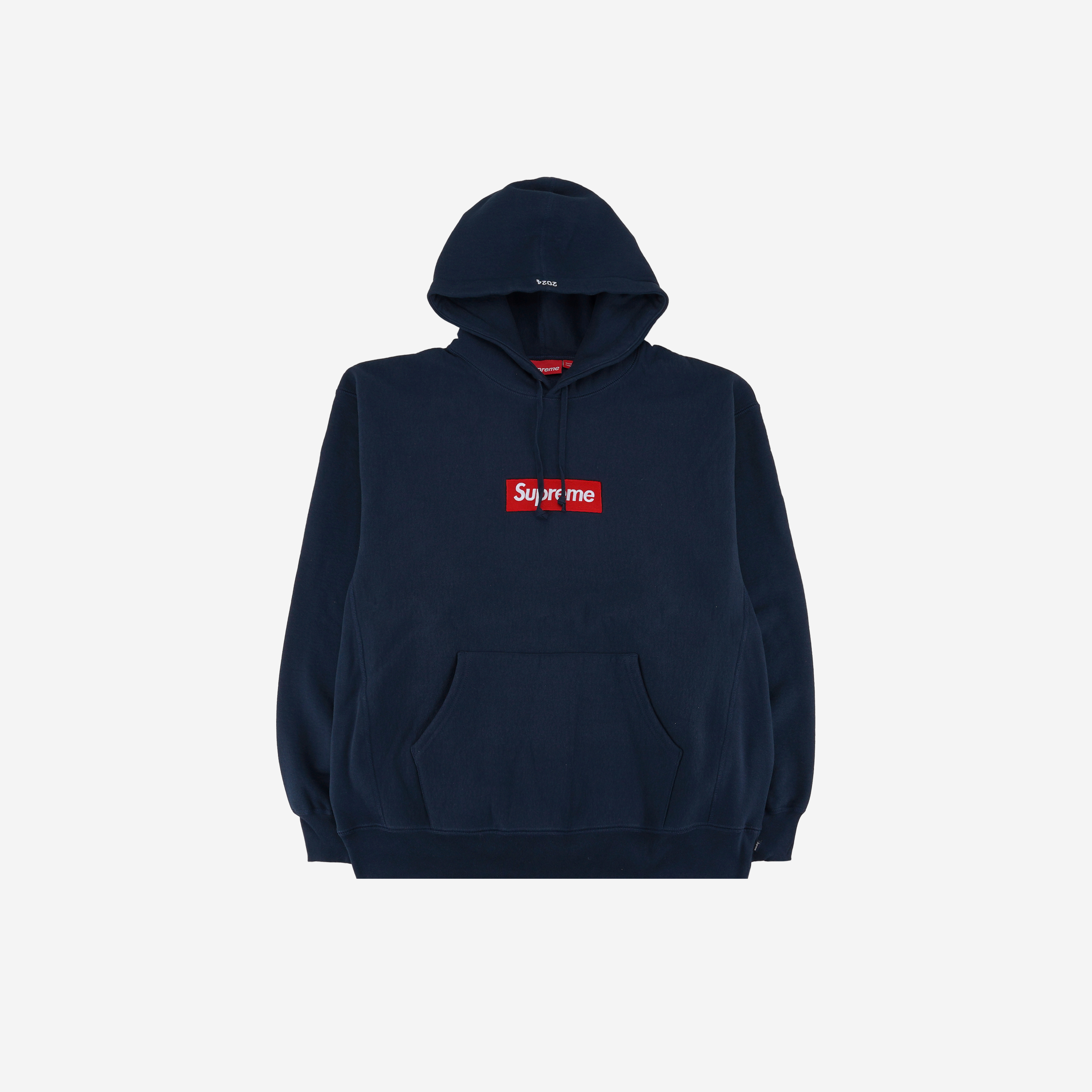 Supreme Box Logo Hooded Sweatshirt Navy - 24FW