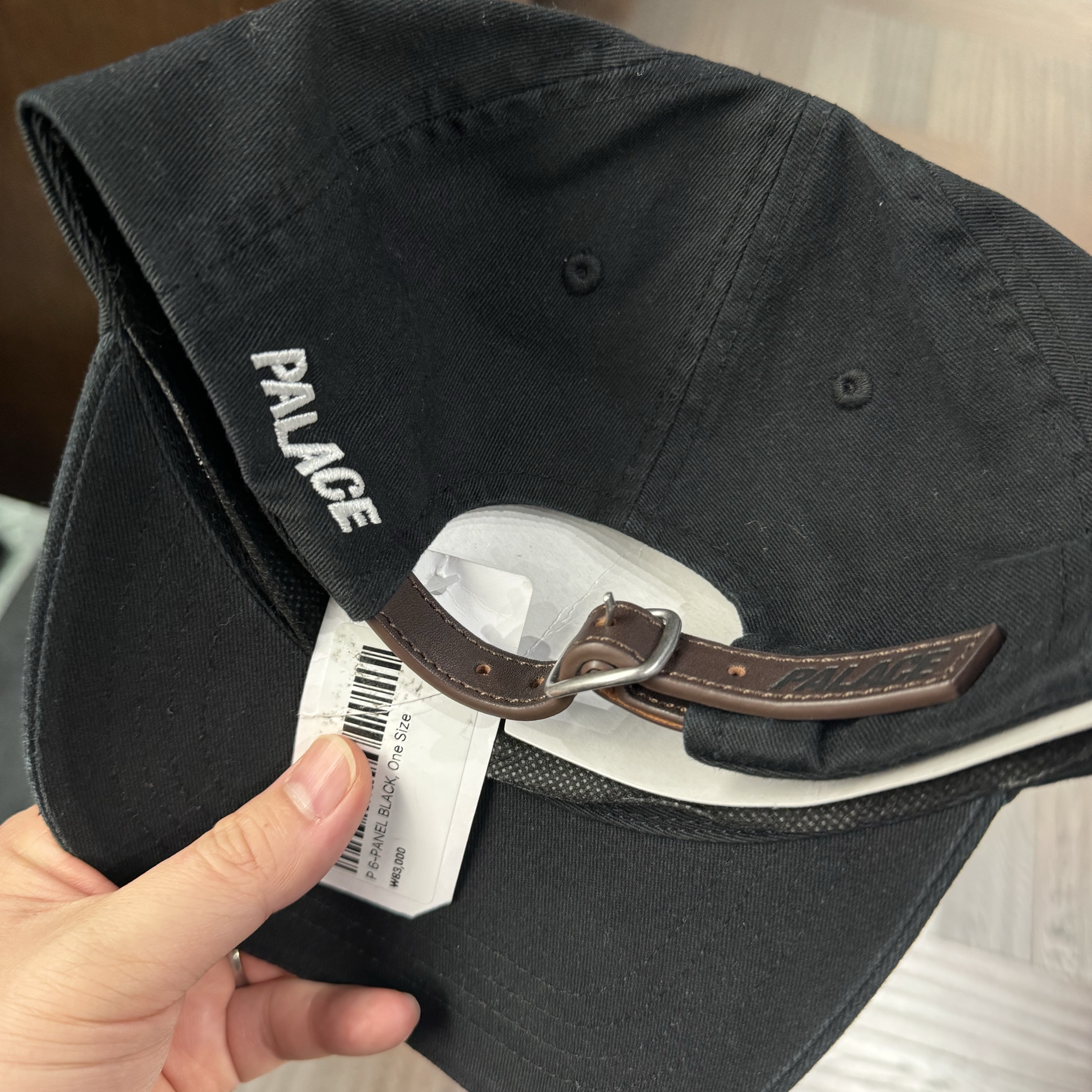Palace P 6-Panel Black - 24FW 착용 스타일
