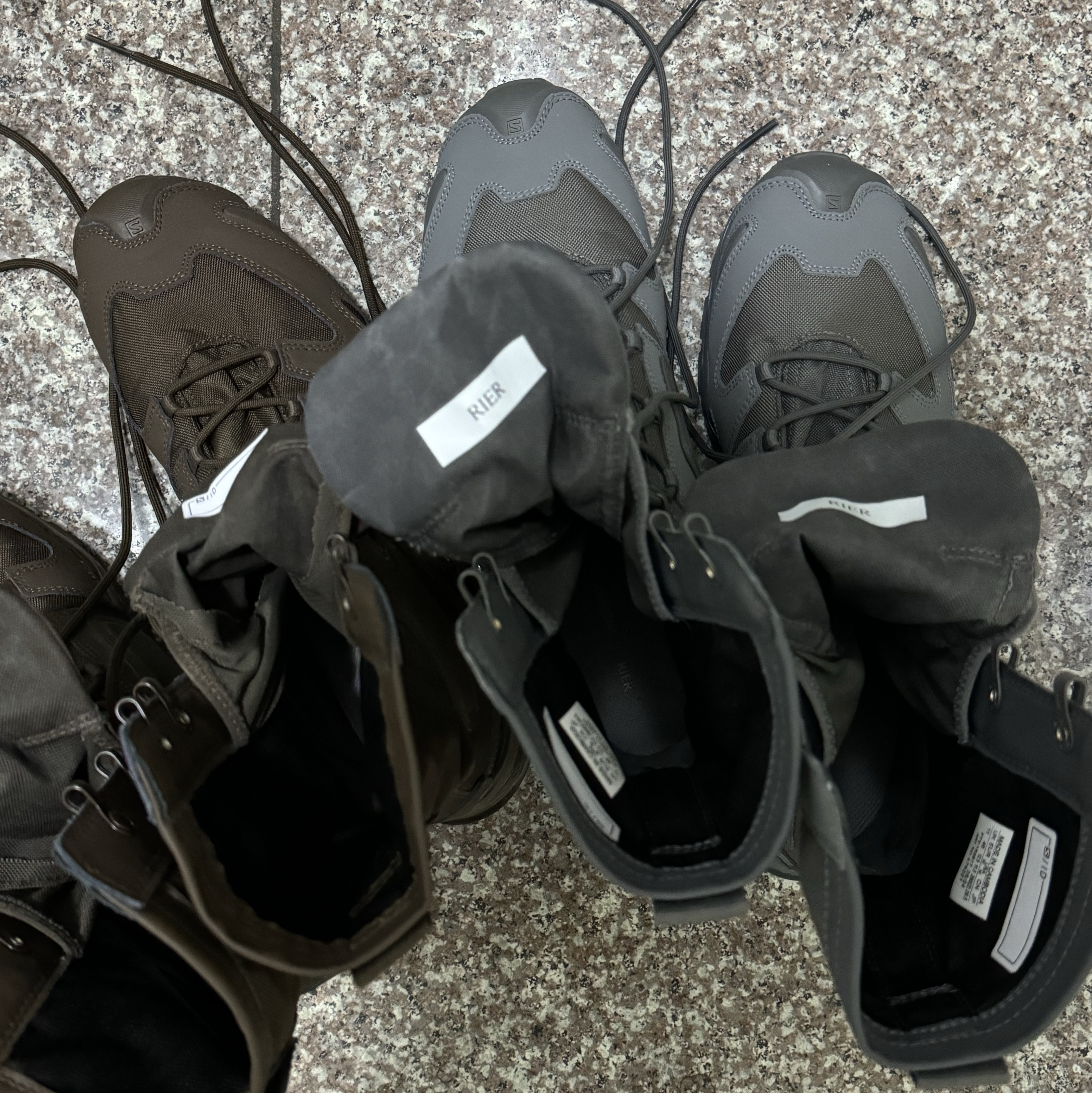 Salomon x Rier XA Jungle Castlerock 착용 스타일 - 2