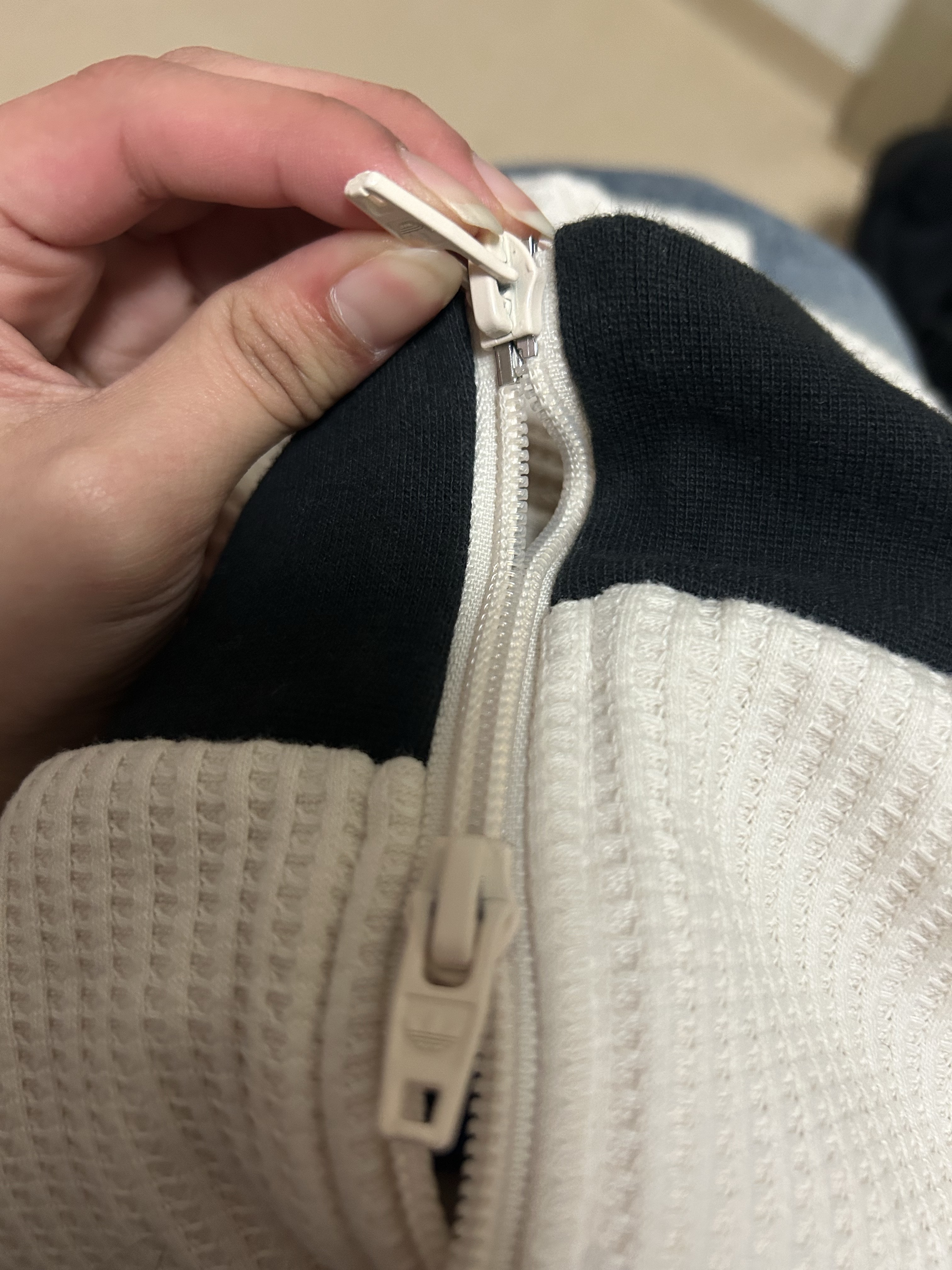 Adidas Waffle Beckenbauer Track Top Wonder White - KR Sizing 착용 스타일