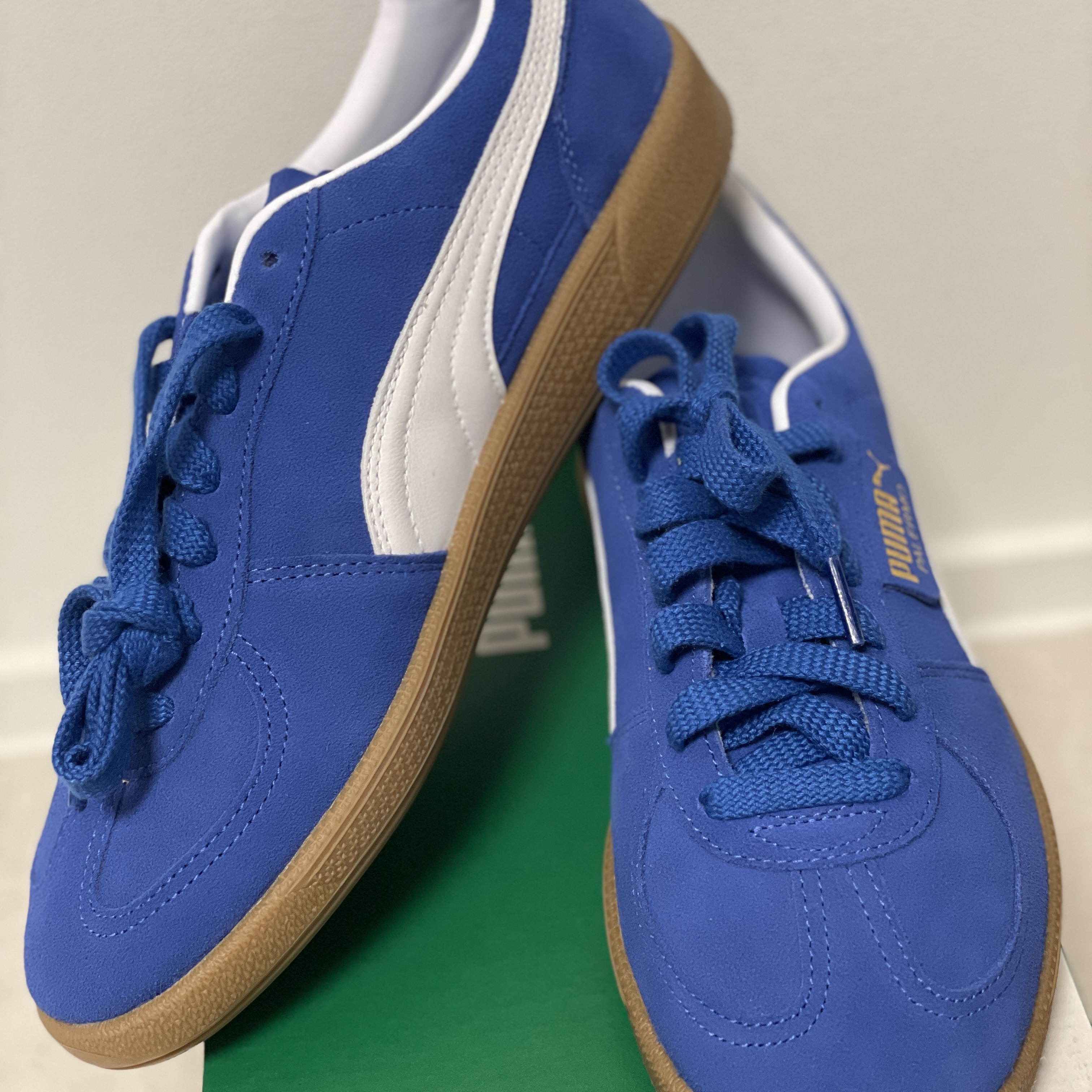 Puma Palermo Cobalt Glaze White 착용 스타일