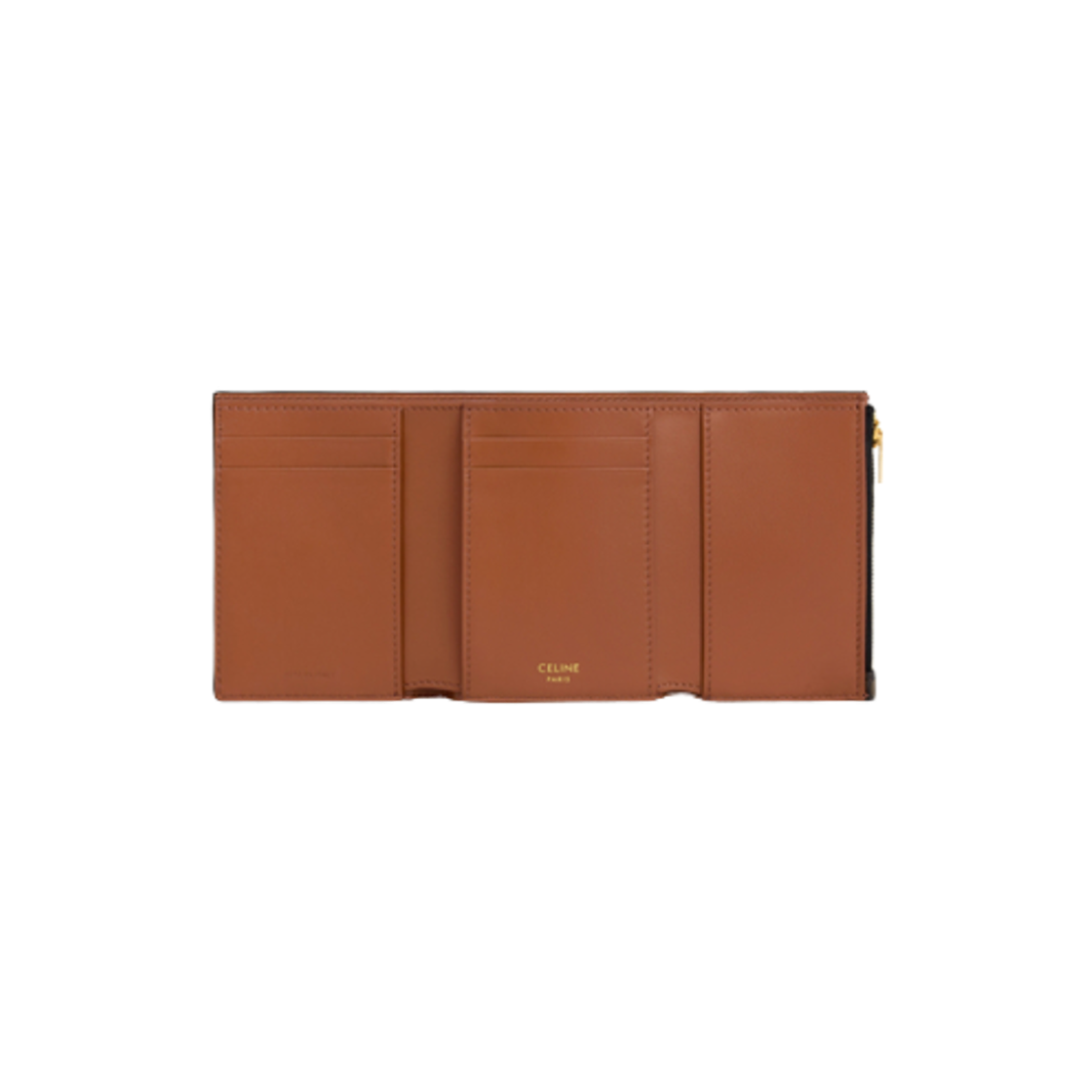 10M962CQH-04LU Celine Fine Wallet Celine Victoire in Triomphe Canvas Tan - #2