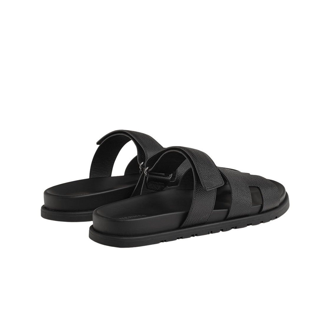 에르메스 시프레 샌들 샤이니 그레인드 카프스킨 & 누아(Hermes Chypre Sandal Shiny Grained Calfskin & Noir) - 3