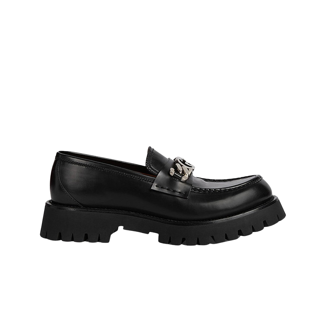 752093-DS800-1000 Gucci Loafer with Interlocking G Black Leather
