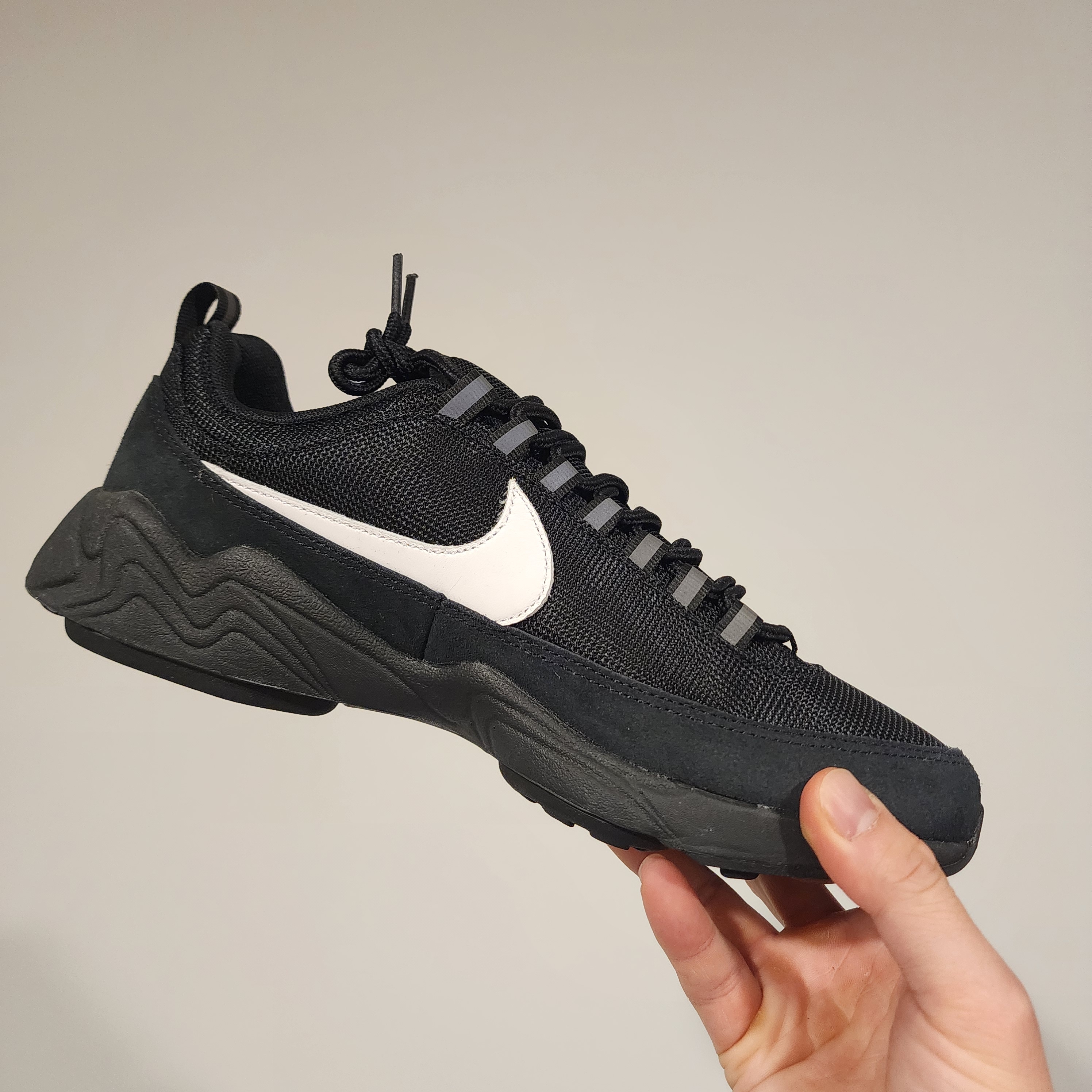 Nike x Fragment Air Zoom Spiridon Black 착용 스타일 - 4