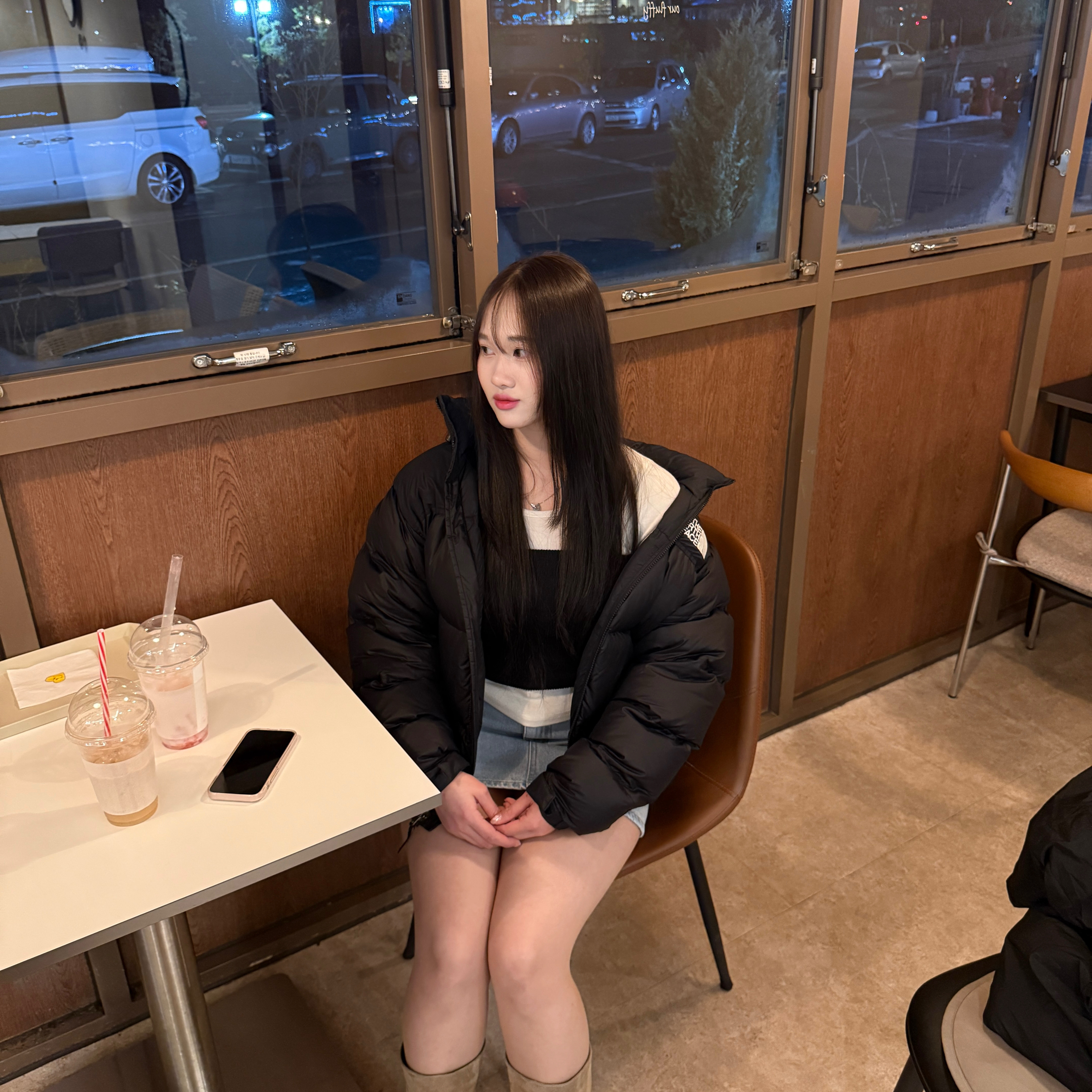 The North Face 1996 Eco Nuptse Jacket Black 착용 스타일 - 2