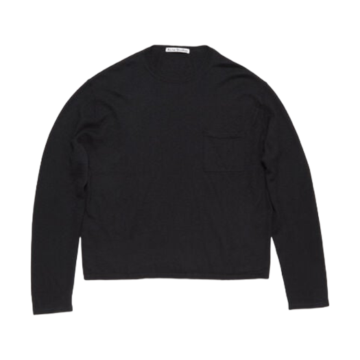 Acne Studios Crew Neck Jumper Cashmere Black
