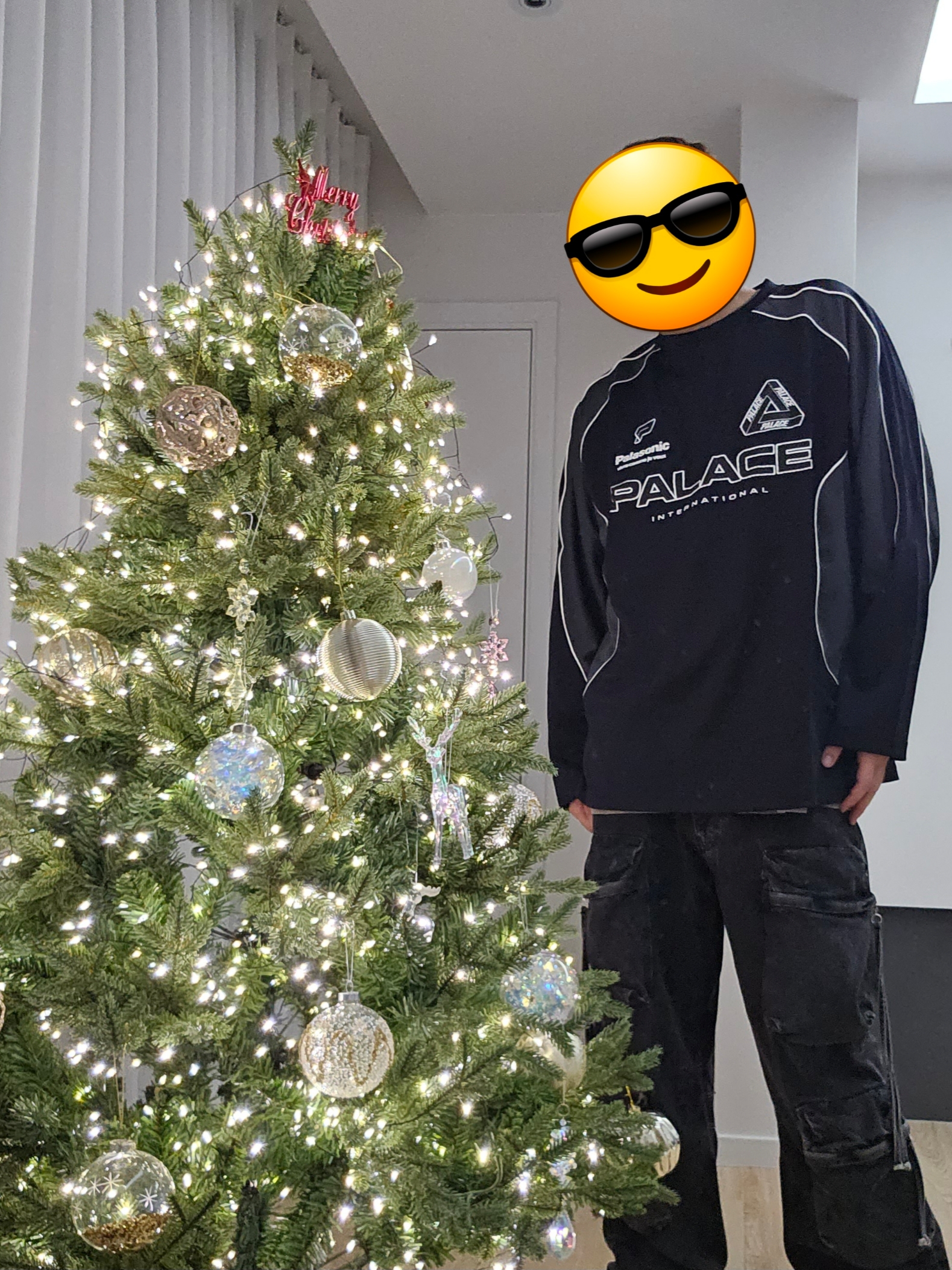 Palace Sport Mit Mesh Top Black - 24FW, Zara Utility Pocket Jeans Black 착용 스타일 - 1