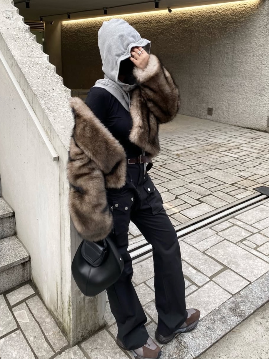 PHOS333 Out Pocket Woven Pants 착용 스타일 - 3