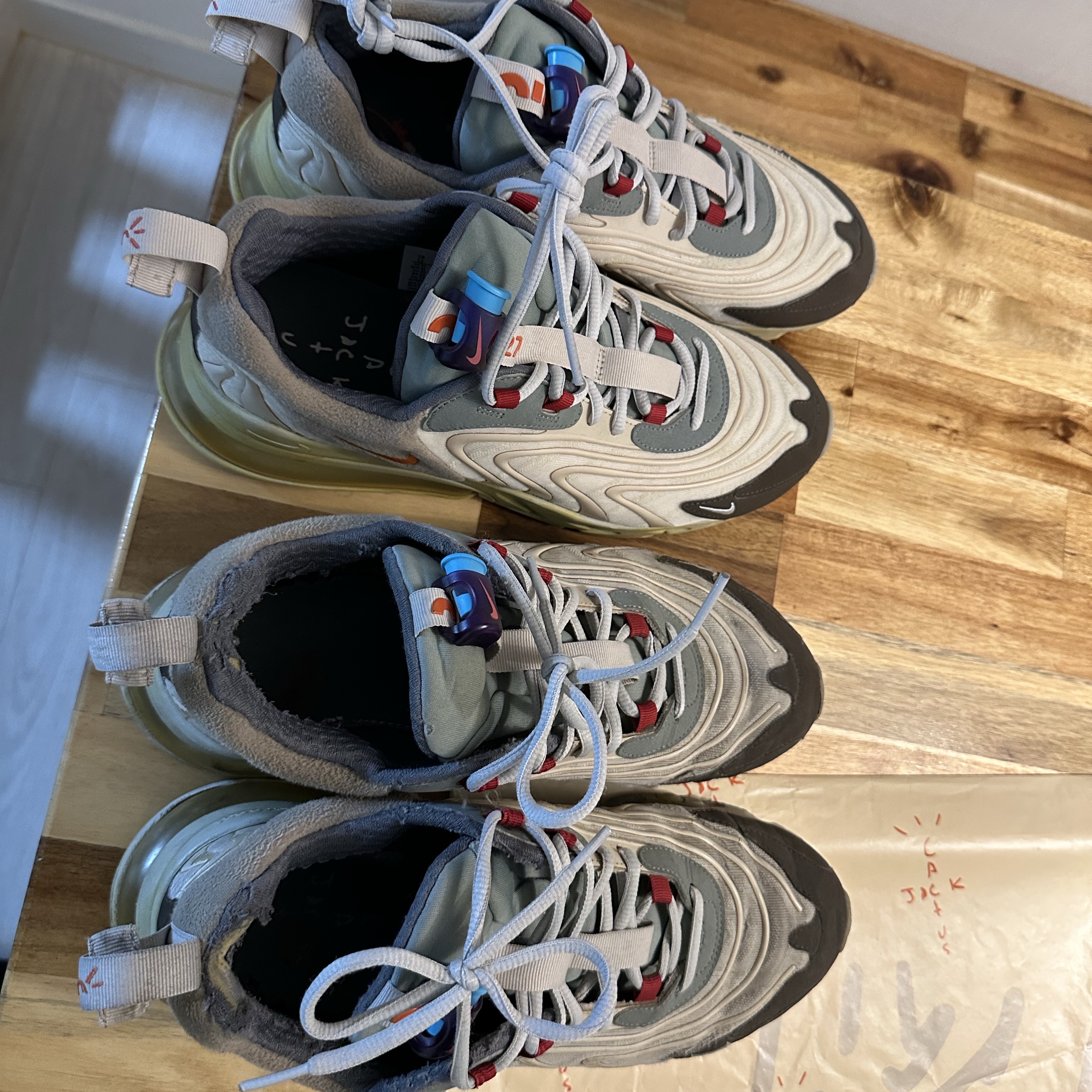 Nike x Travis Scott Air Max 270 React Cactus Trails 착용 스타일