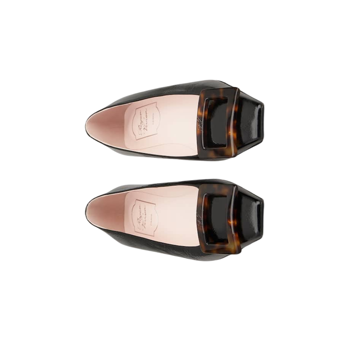 (W) 로저 비비에 벨 비비에 발레리나 페이턴트 레더 블랙((W) Roger Vivier Belle Vivier Ballerinas Patent Leather Black) - 2