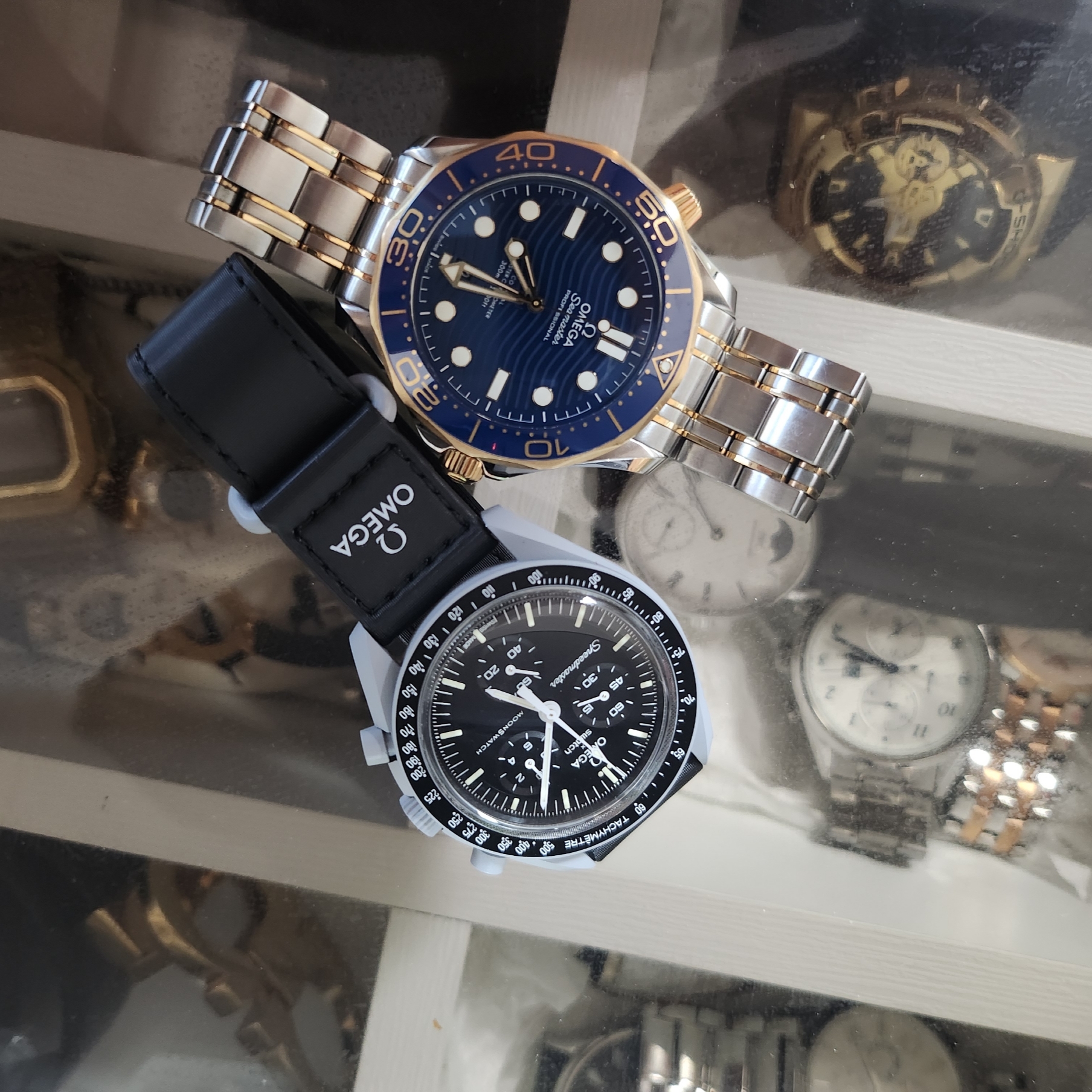 Swatch x Omega Bioceramic MoonSwatch Mission To The Moon 착용 스타일