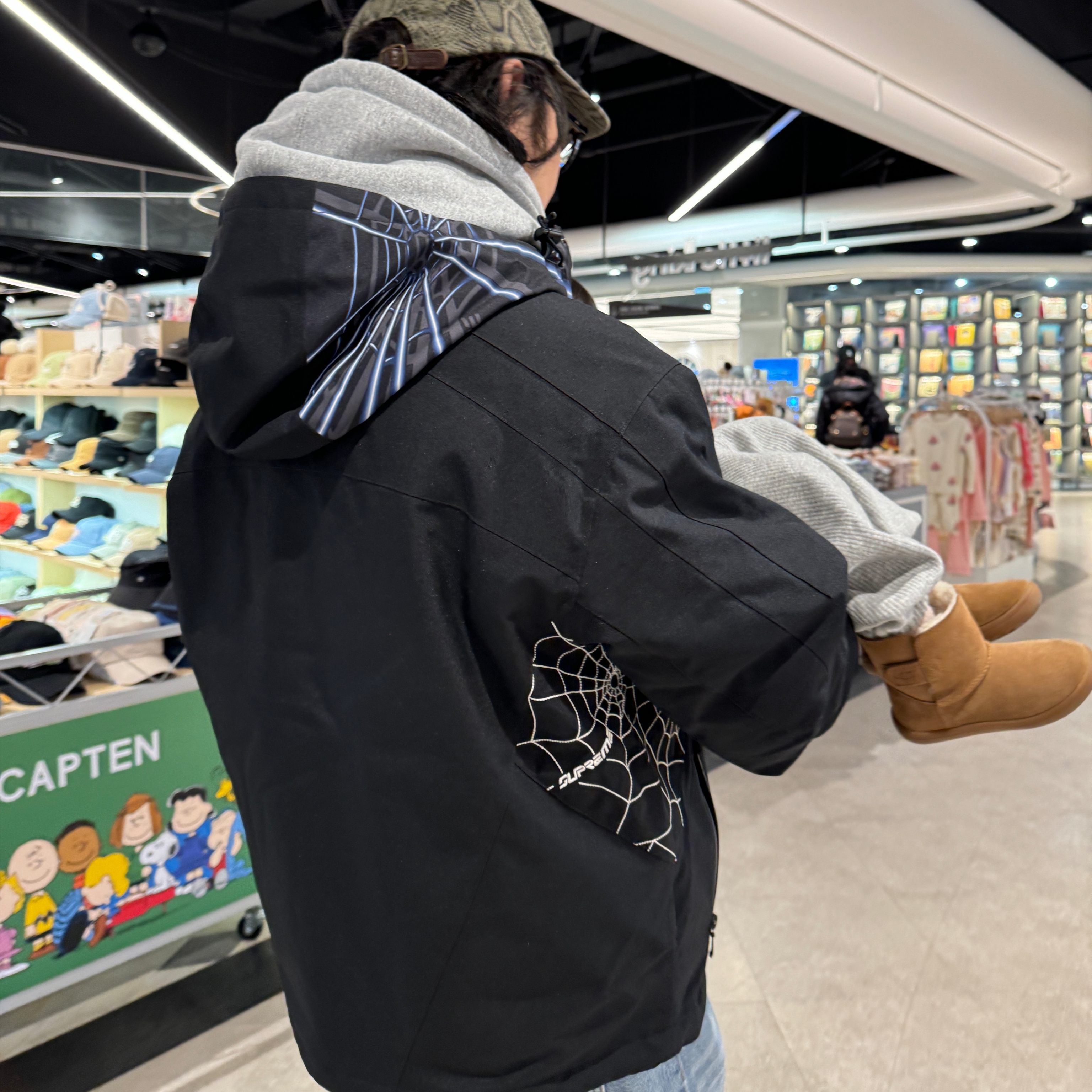 Supreme x Spyder Technical Jacket Black - 24FW 착용 스타일 - 3