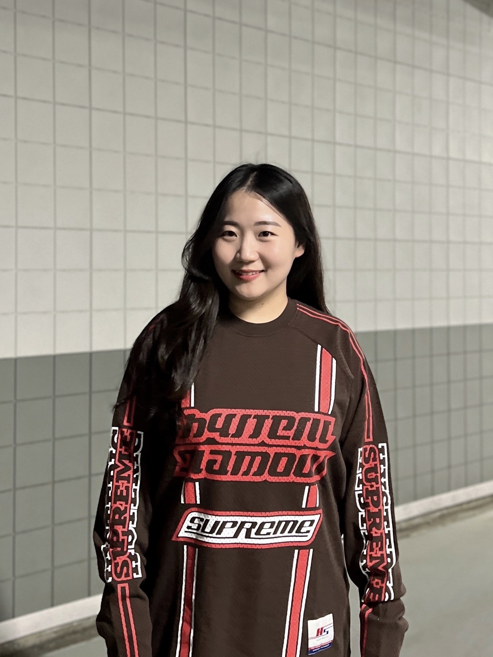 Supreme x Hysteric Glamour Mesh L/S Top Brown - 24FW 착용 스타일 - 2