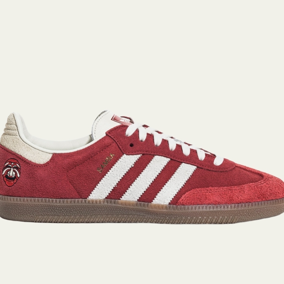 Adidas Samba OG Tal Better Scarlet Off White 착용 스타일