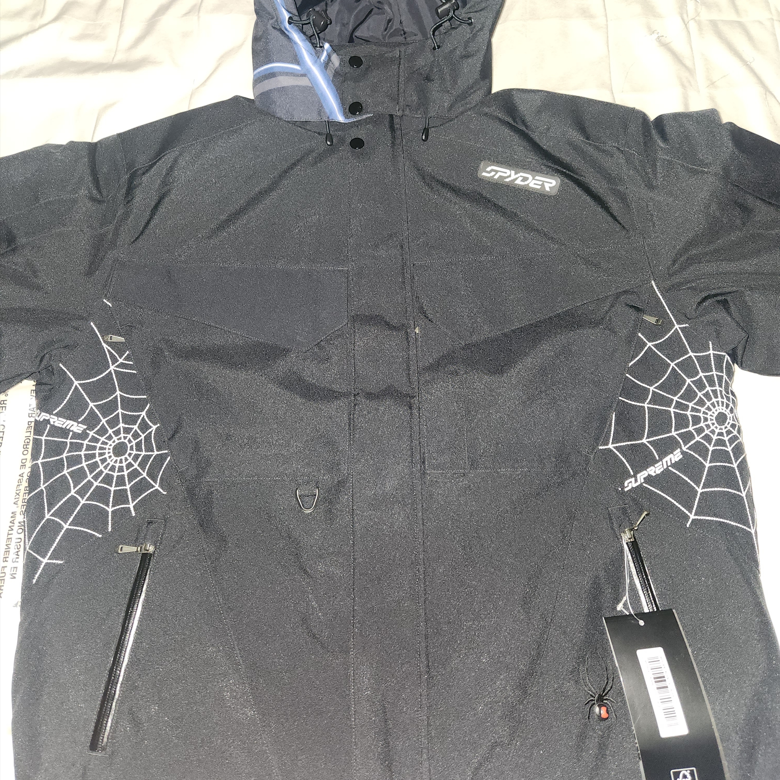 Supreme x Spyder Technical Jacket Black - 24FW 착용 스타일 - 1