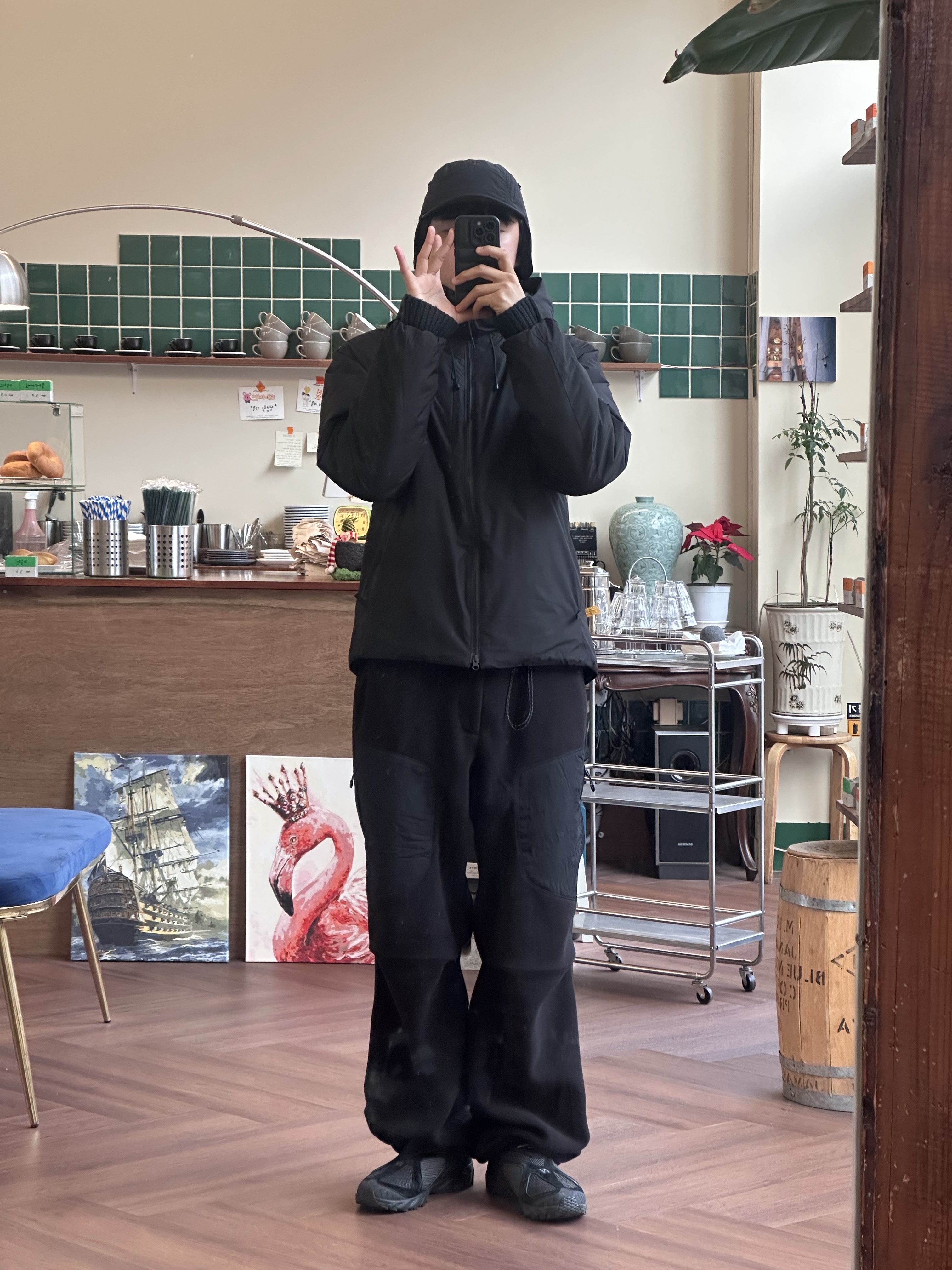 New Balance x Comme des Garcons Homme ML610S Black 착용 스타일