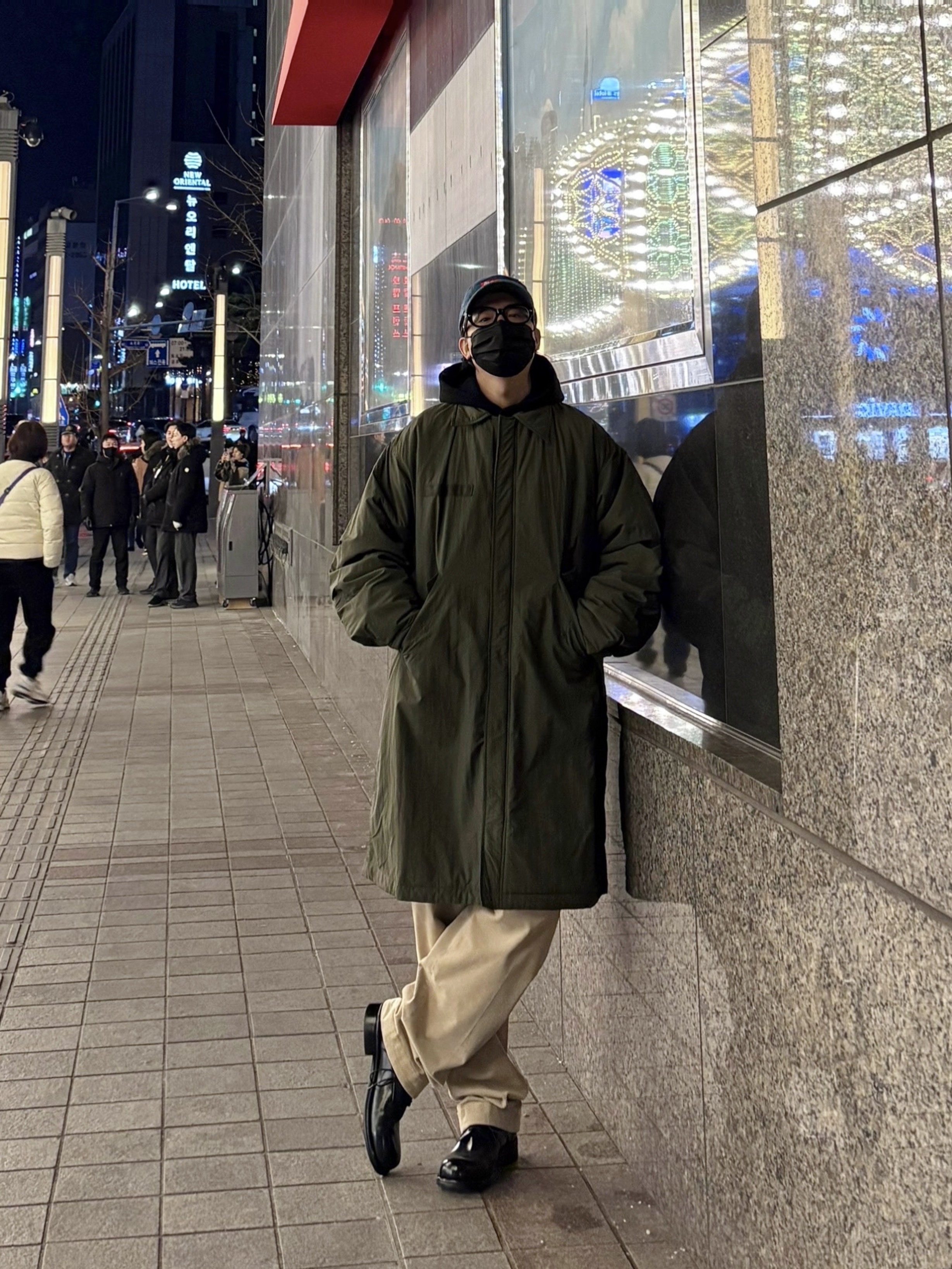 Supreme Washed Chino Twill Camp Cap Denim - 22FW 착용 스타일