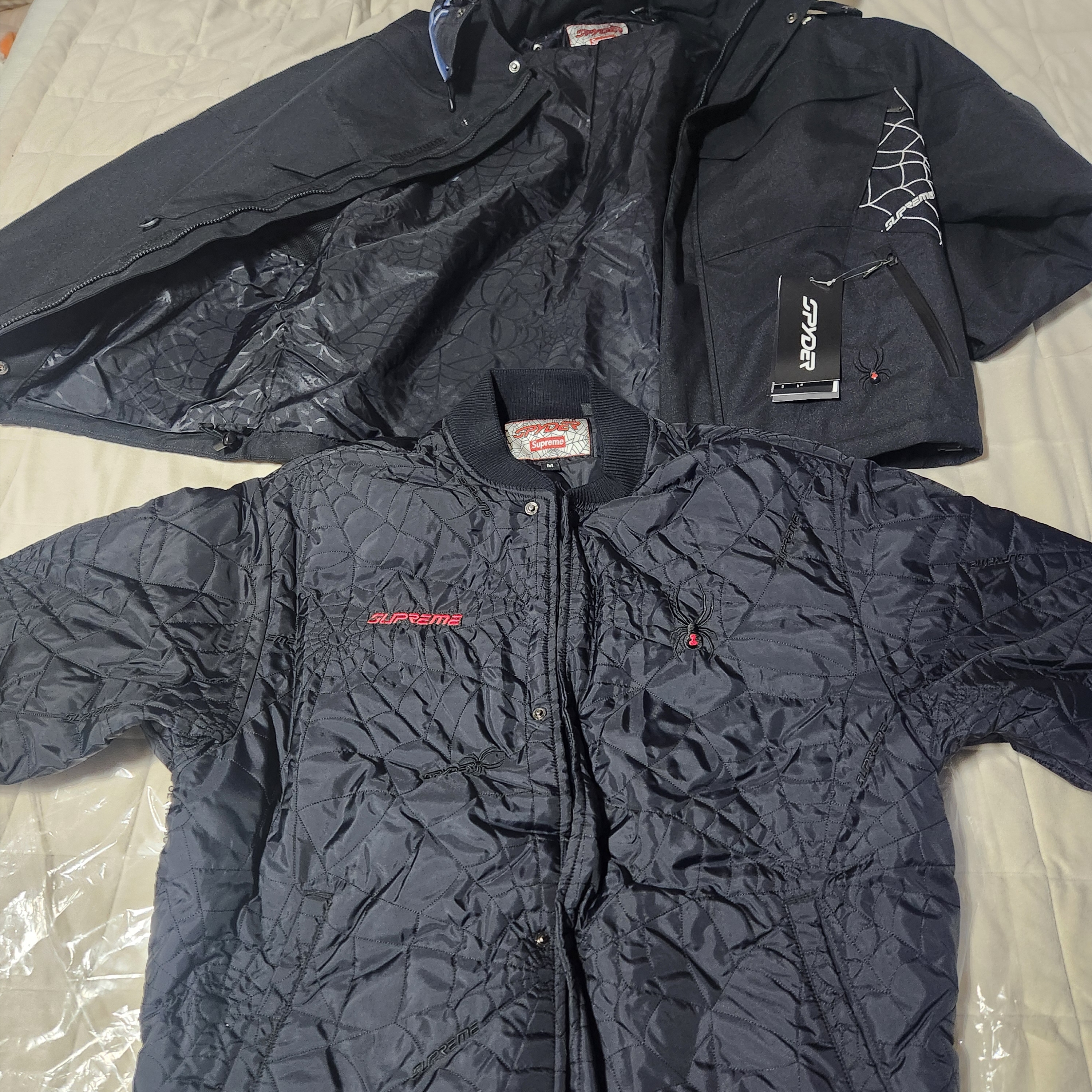 Supreme x Spyder Technical Jacket Black - 24FW 착용 스타일 - 5
