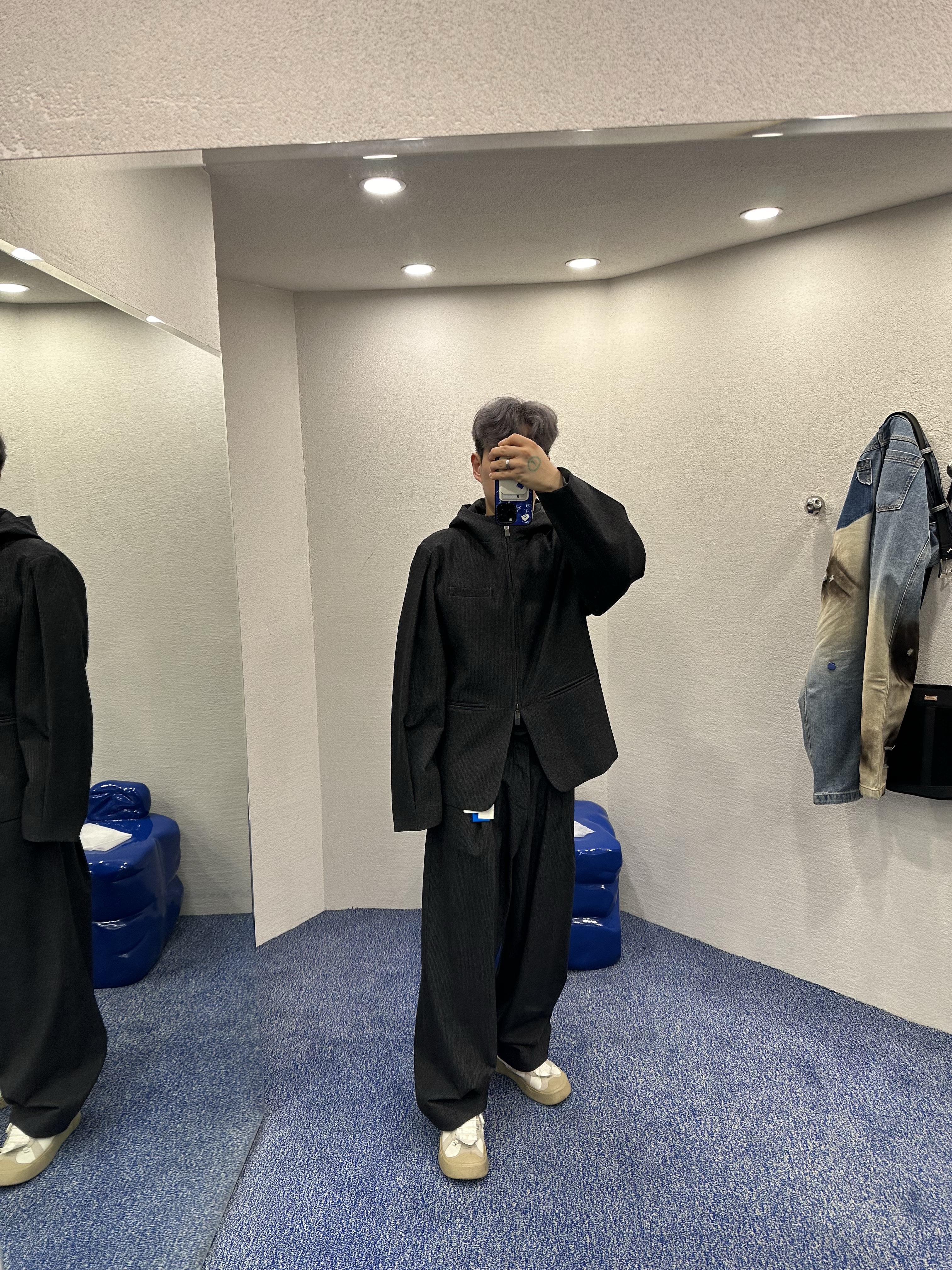 Ader Error Product 10 Jacket Noir 착용 스타일