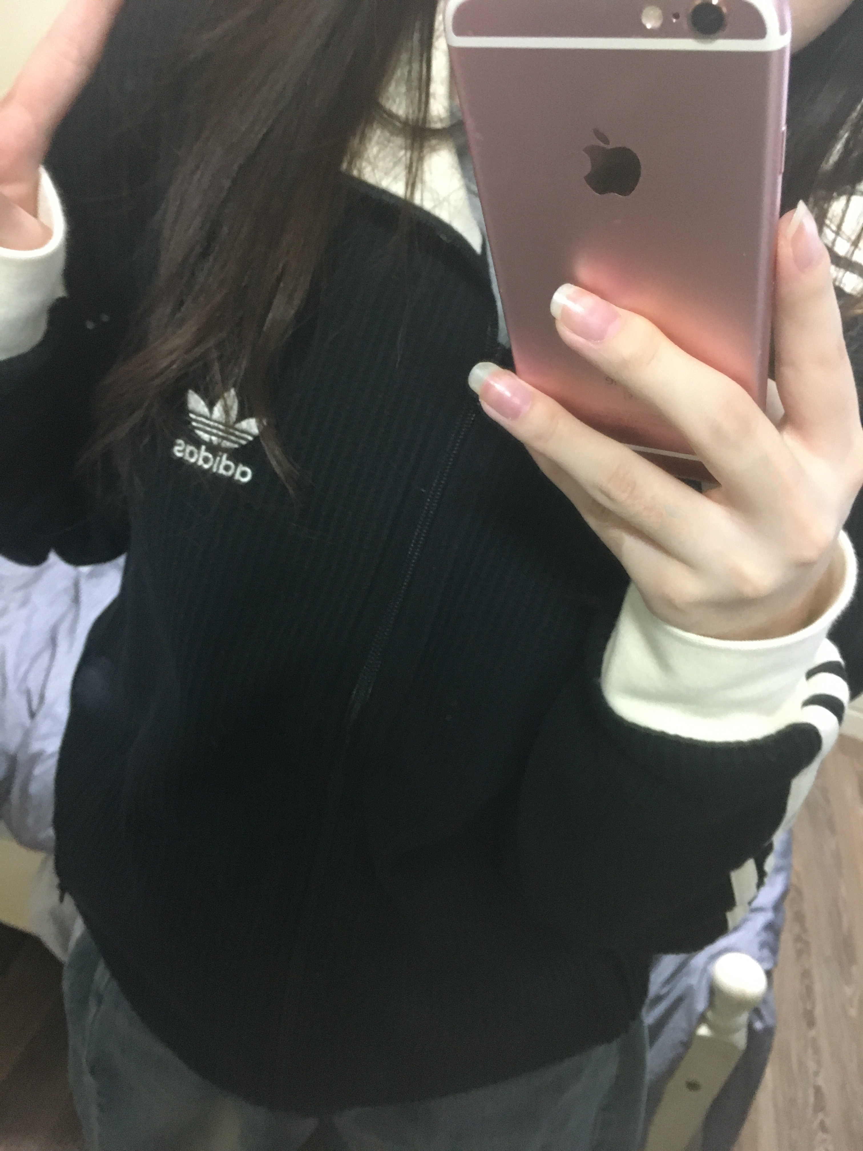 Adidas Waffle Beckenbauer Track Top Black - KR Sizing 착용 스타일 - 1