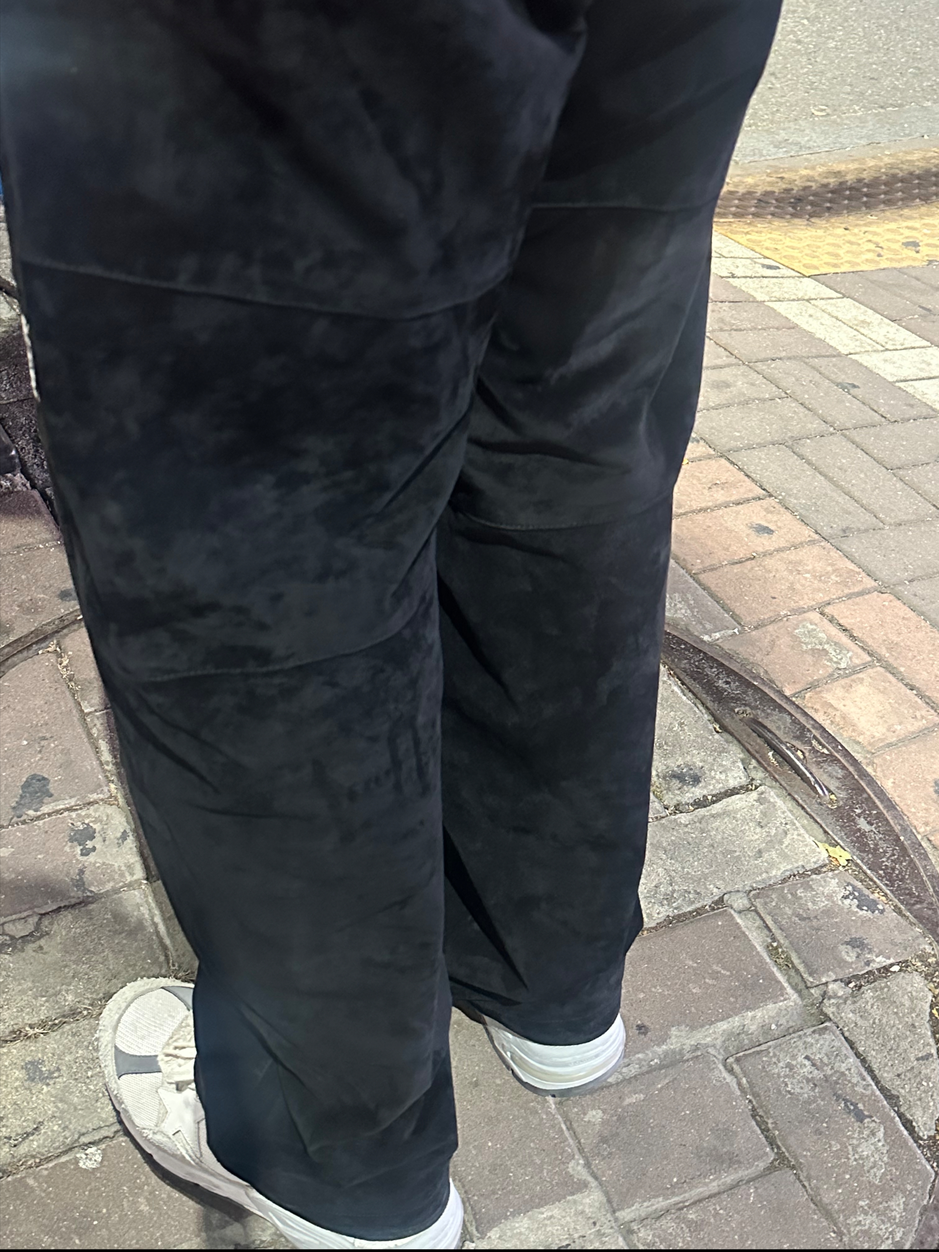 Supreme x The North Face Suede Mountain Pant Black - 23FW, Golden Goose Dad-Star Sneakers White Silver 착용 스타일