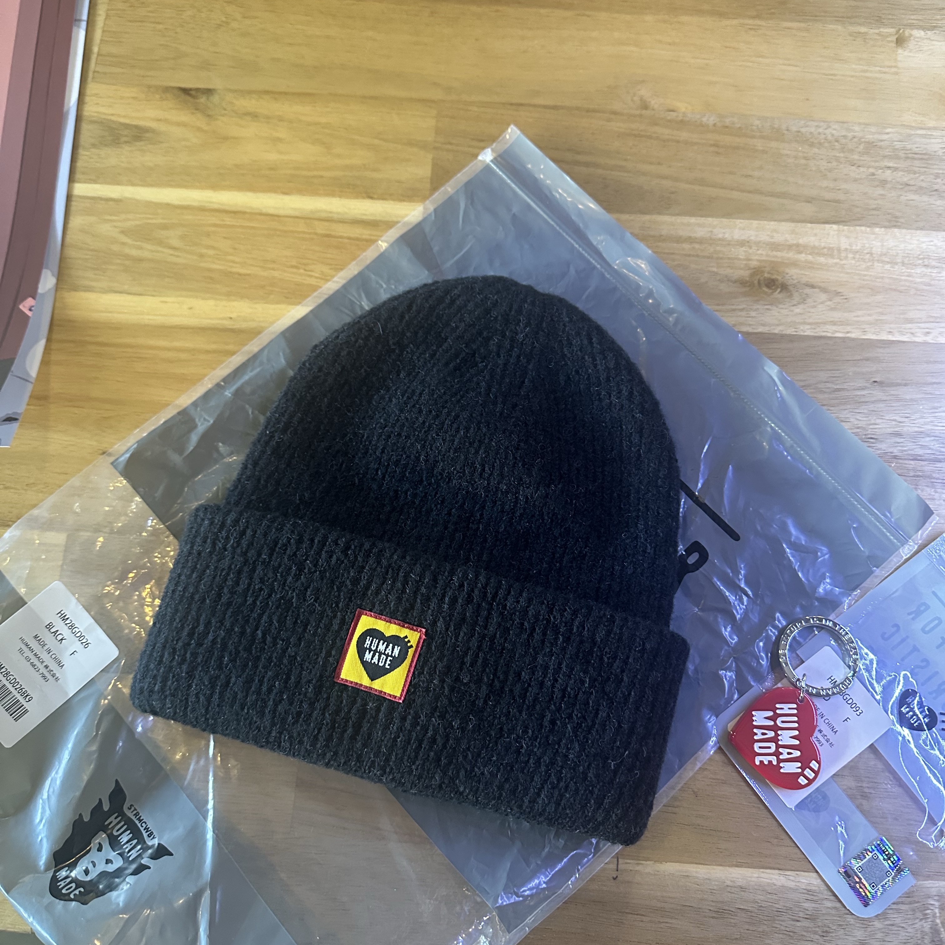 Human Made Big Beanie Black 착용 스타일