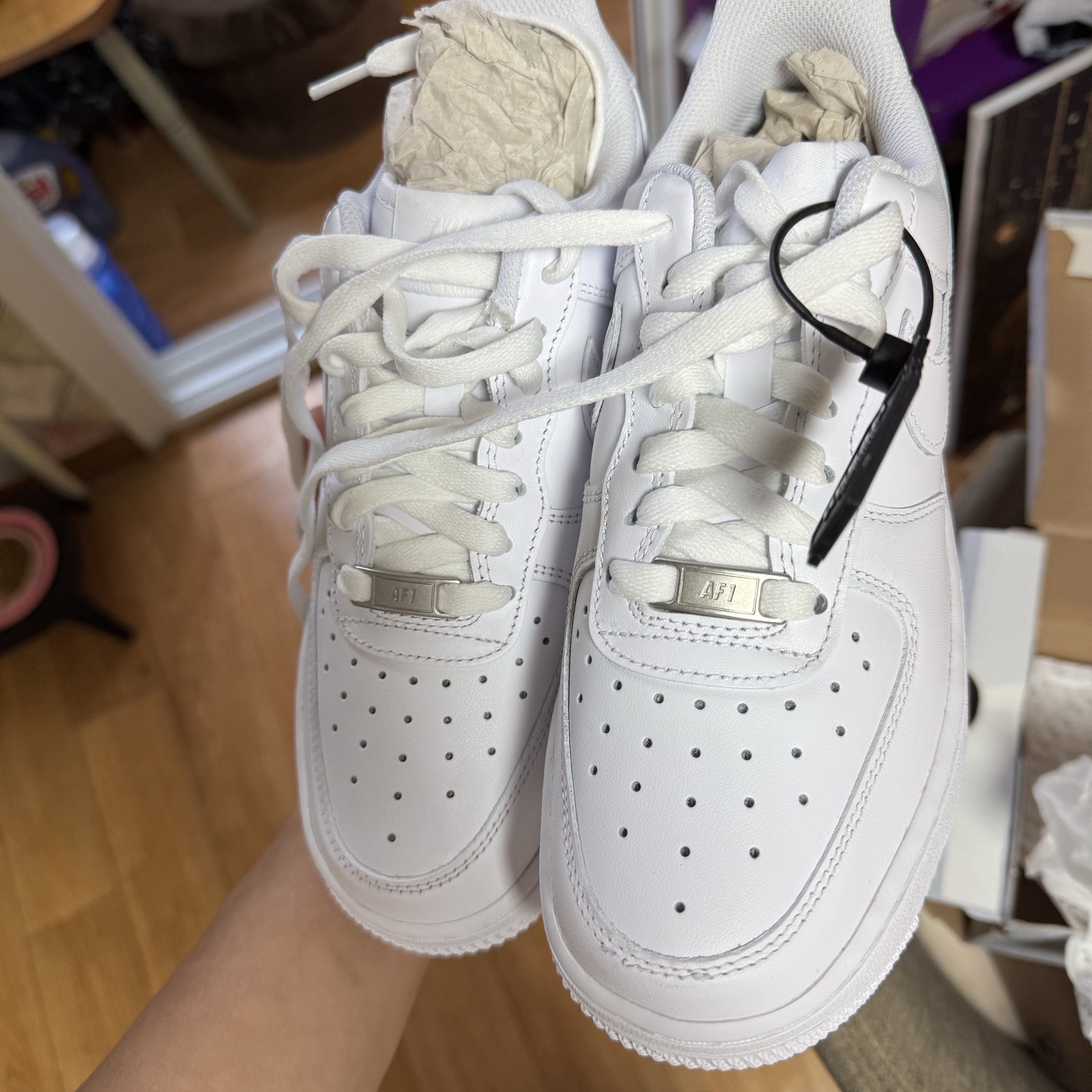 (W) Nike Air Force 1 '07 Low White 착용 스타일 - 1
