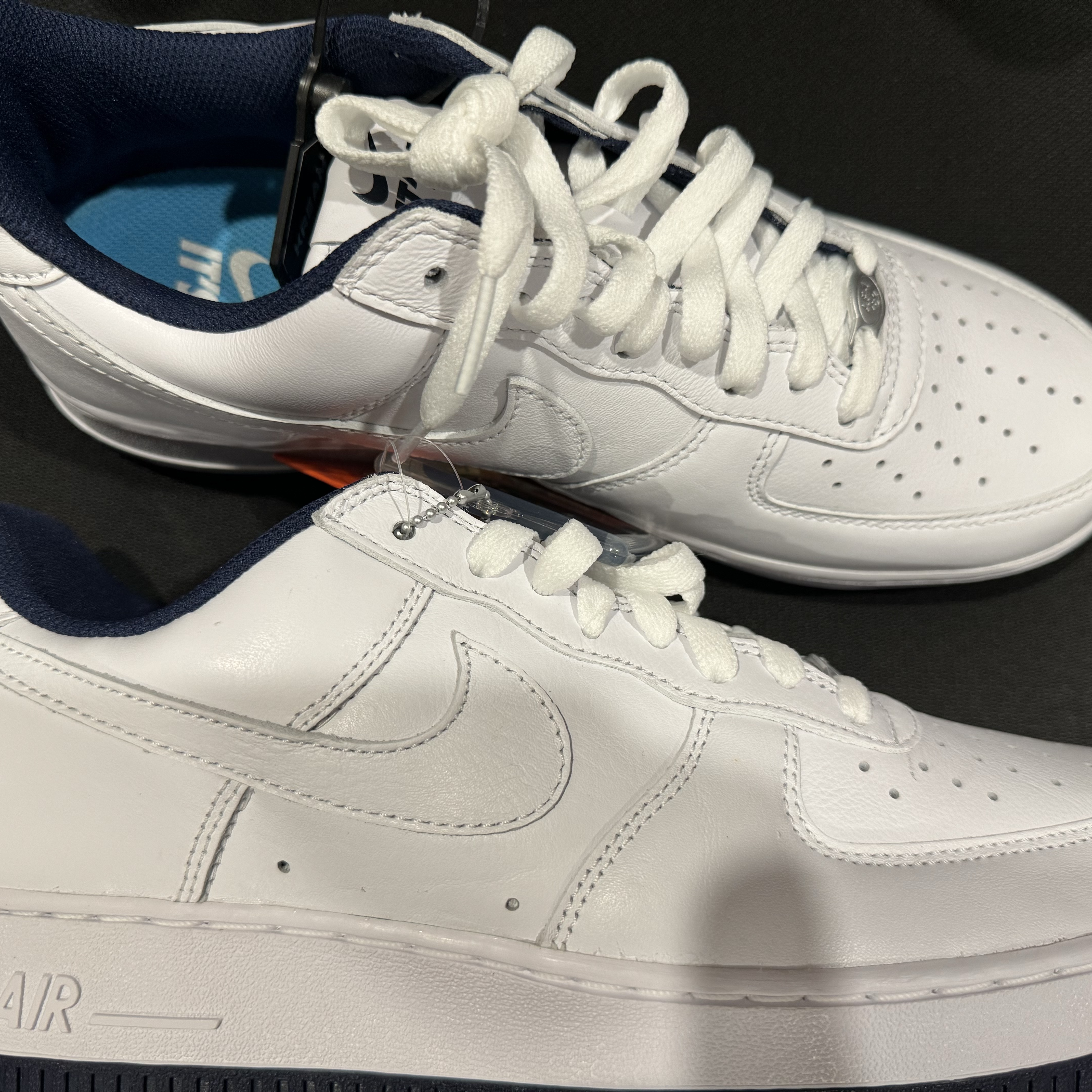 Nike x Lil Yachty Us Force 1 Low White and Midnight Navy 착용 스타일