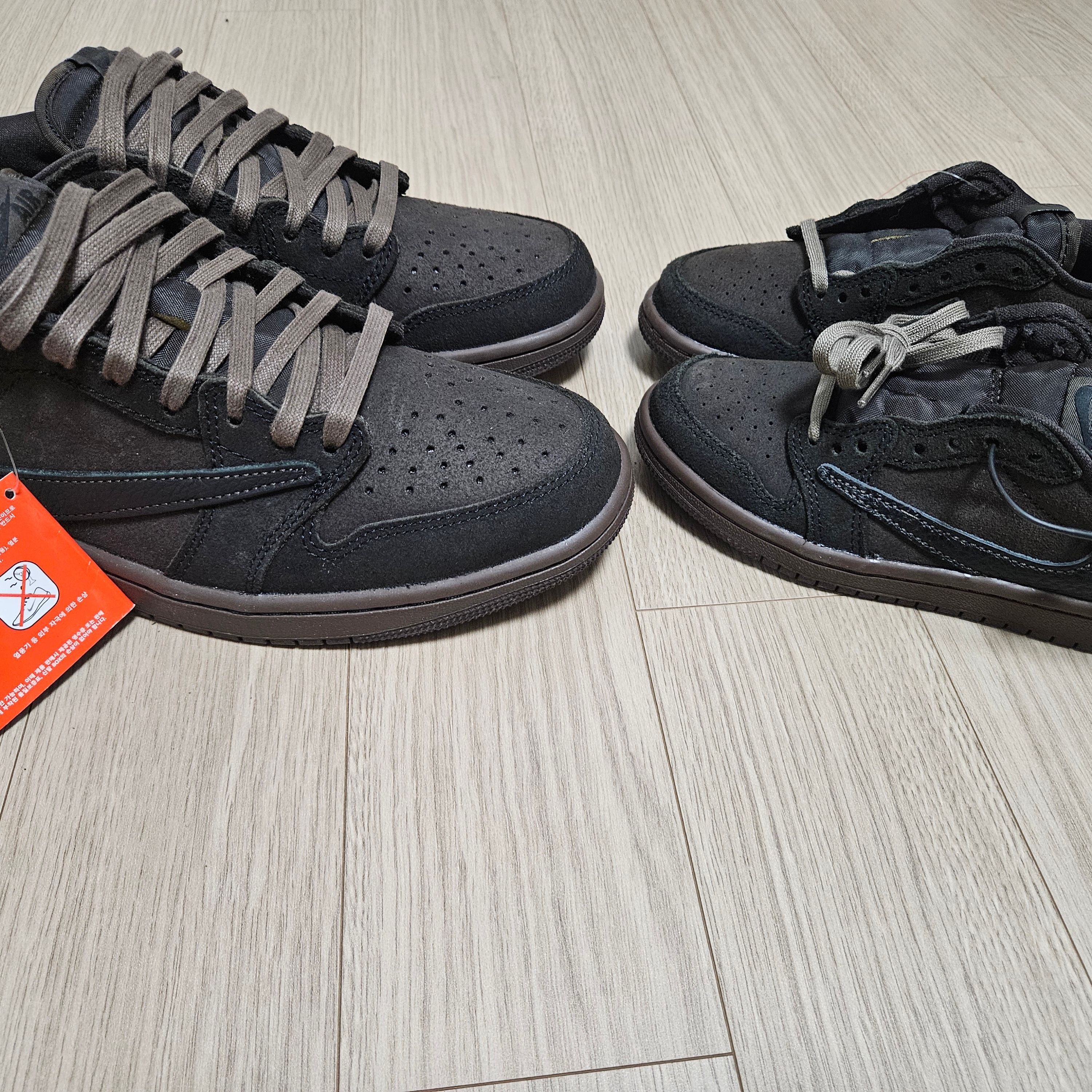 Jordan 1 x Travis Scott Retro Low OG SP Velvet Brown and Dark Mocha, (PS) Jordan 1 x Travis Scott Retro Low OG SP Velvet Brown and Dark Mocha 착용 스타일