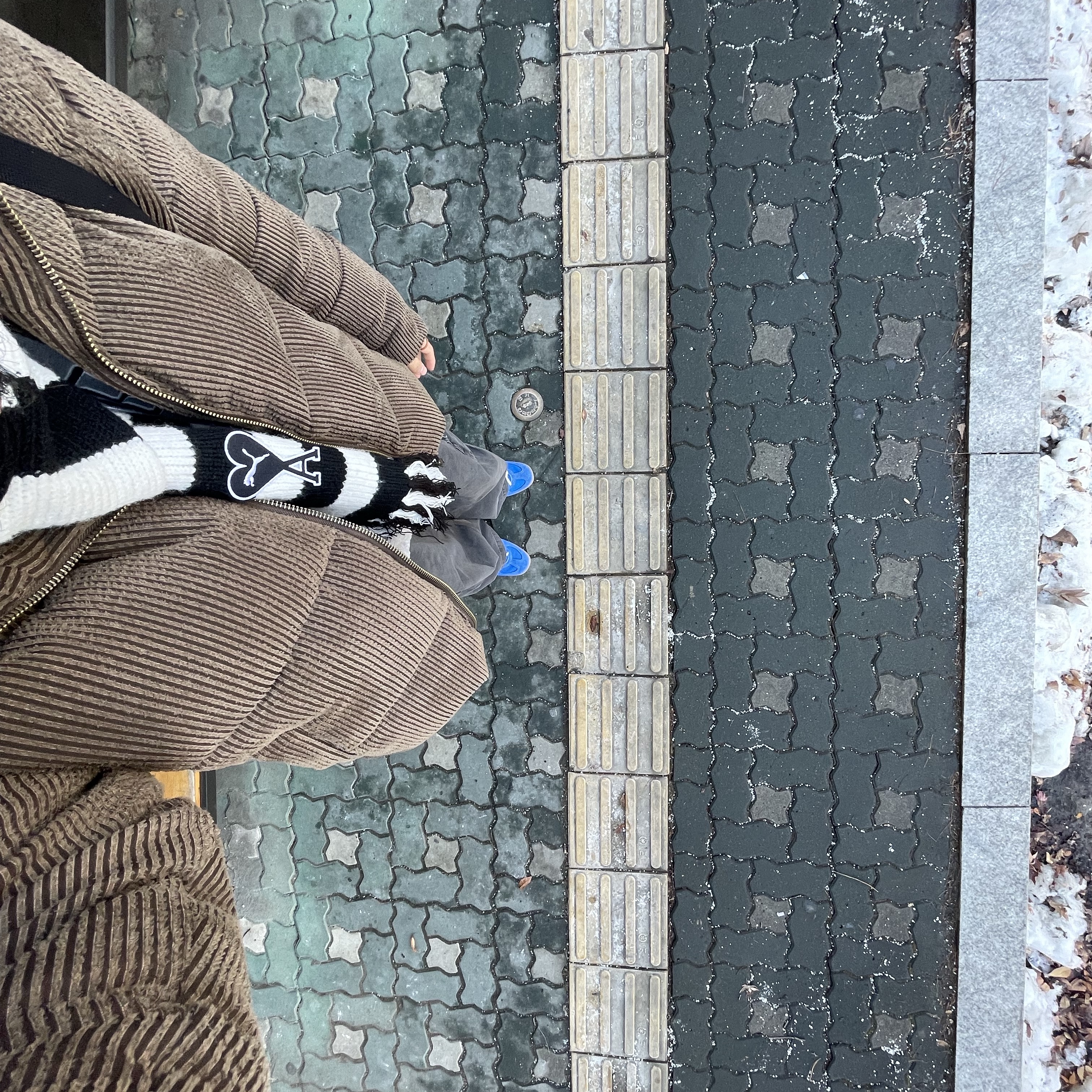 Puma x AMI Scarf Black White, Puma Palermo Vintage Hyperlink Blue 착용 스타일