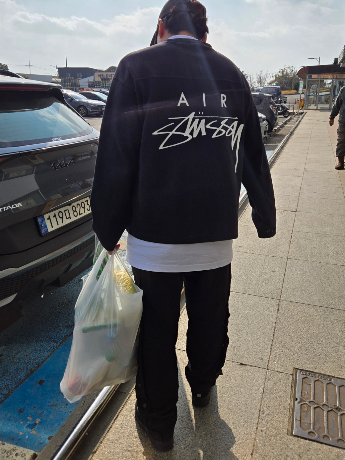 Nike x Stussy Long Sleeve Top Black (FJ9164-010) 착용 스타일