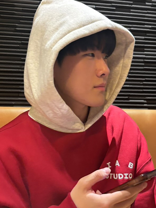 IAB Studio 24 Christmas Hoodie Burgundy Oatmeal, Nike Court Vision Low Sail Light Orewood Brown 착용 스타일 - 2