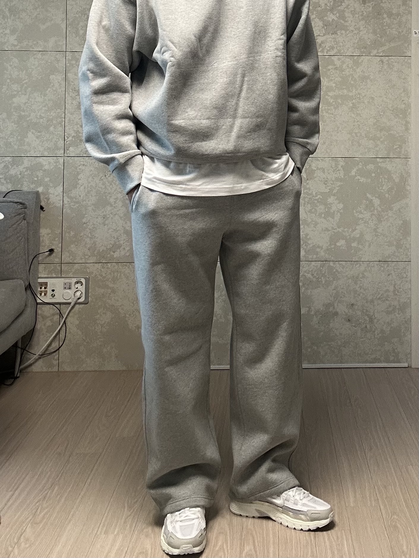 Nike P-6000 White Sail 착용 스타일 - 1