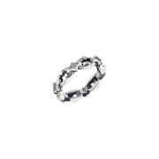 Scudo Dolphin White Stone Ring