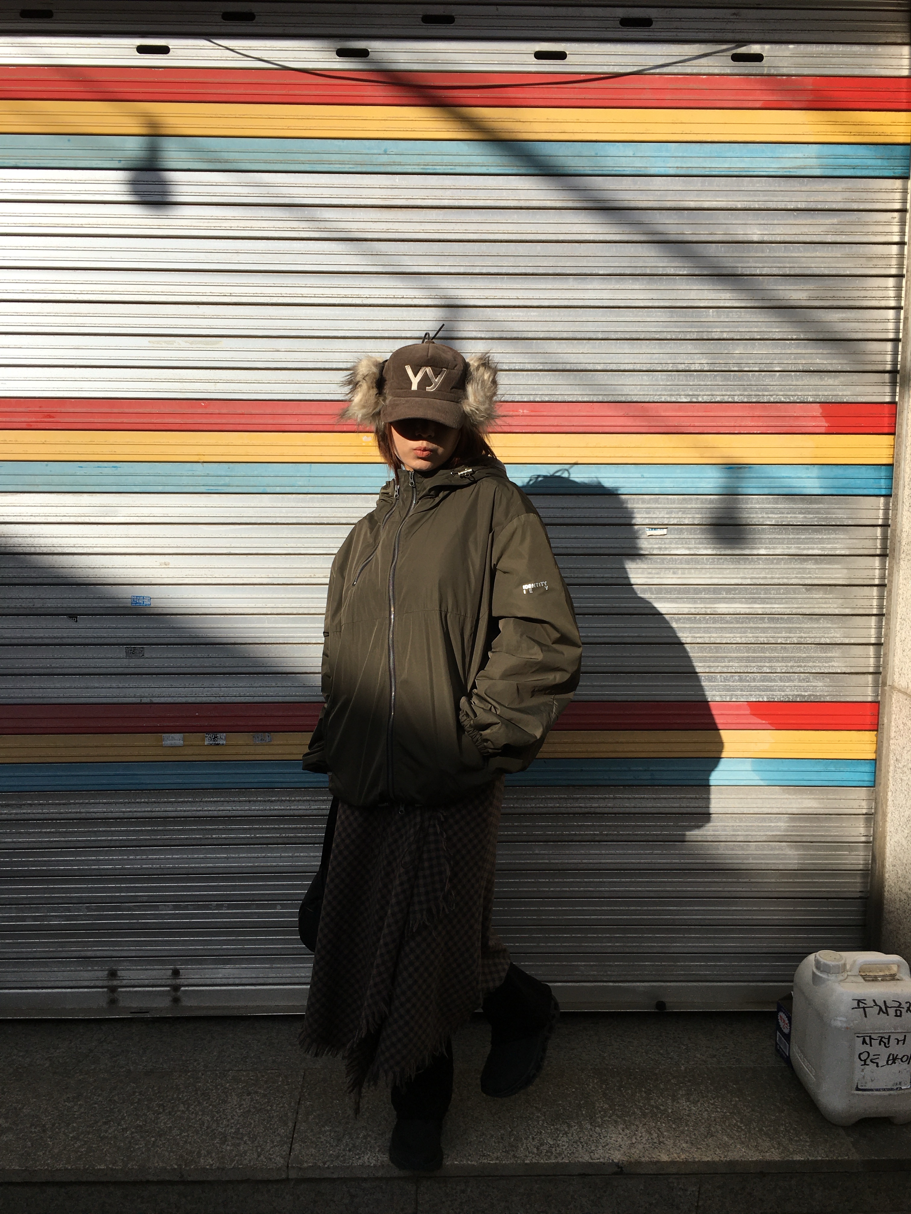 Open Yy Faux Fur Corduroy Earflap Cap Khaki, (W) On Running x Post Archive Faction (Paf) Cloudmonster 2 Black Magnet 착용 스타일