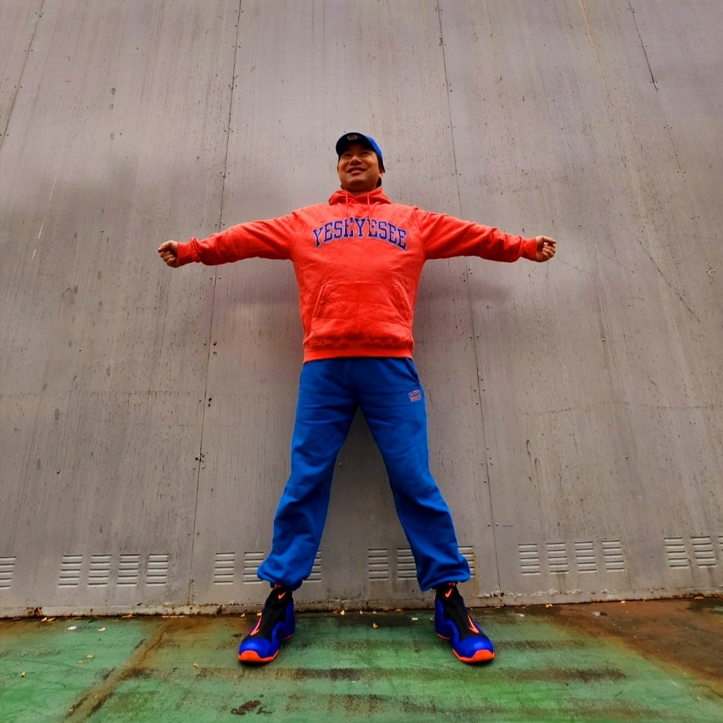 Nike Florida Heritage 86 Swoosh College Cap Game Royal, Nike Air Flightposite Black Racer Blue 착용 스타일