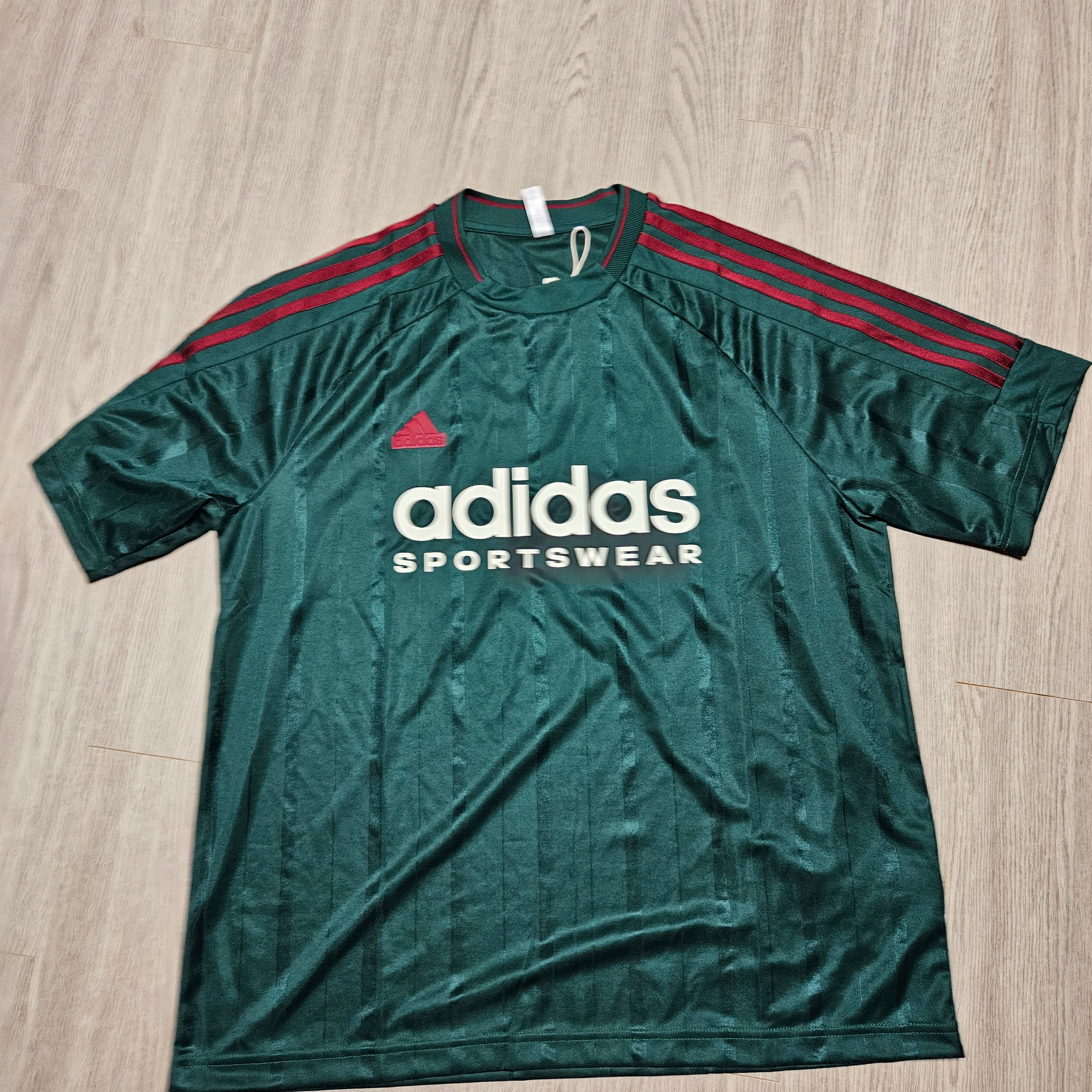 Adidas House of Tiro Nations Pack T-Shirt Dark Green Collegiate Burgundy Cloud White - KR Sizing 착용 스타일
