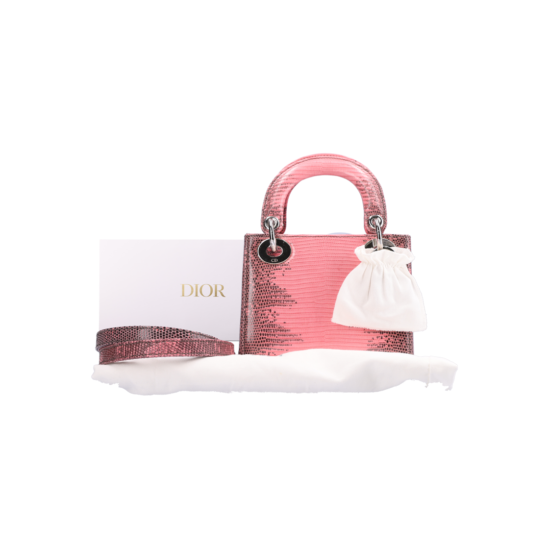 M0500PVAR Dior M0500PVAR Lady Dior Mini Bag Lizard Rose - #6